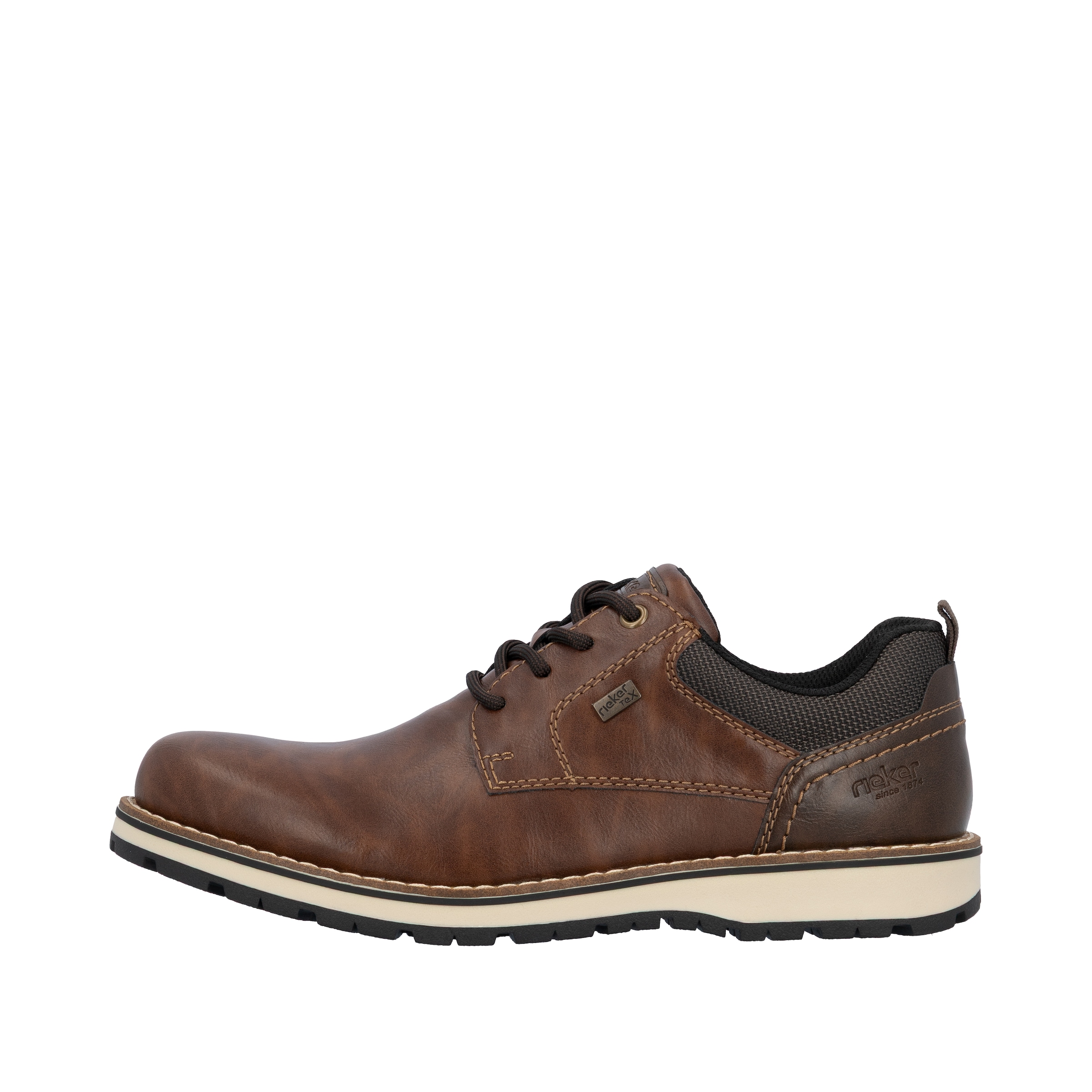 Rieker Chaussure à lacets  derby business, chaussure basse, sneaker casual avec fermeture éclair intérieure