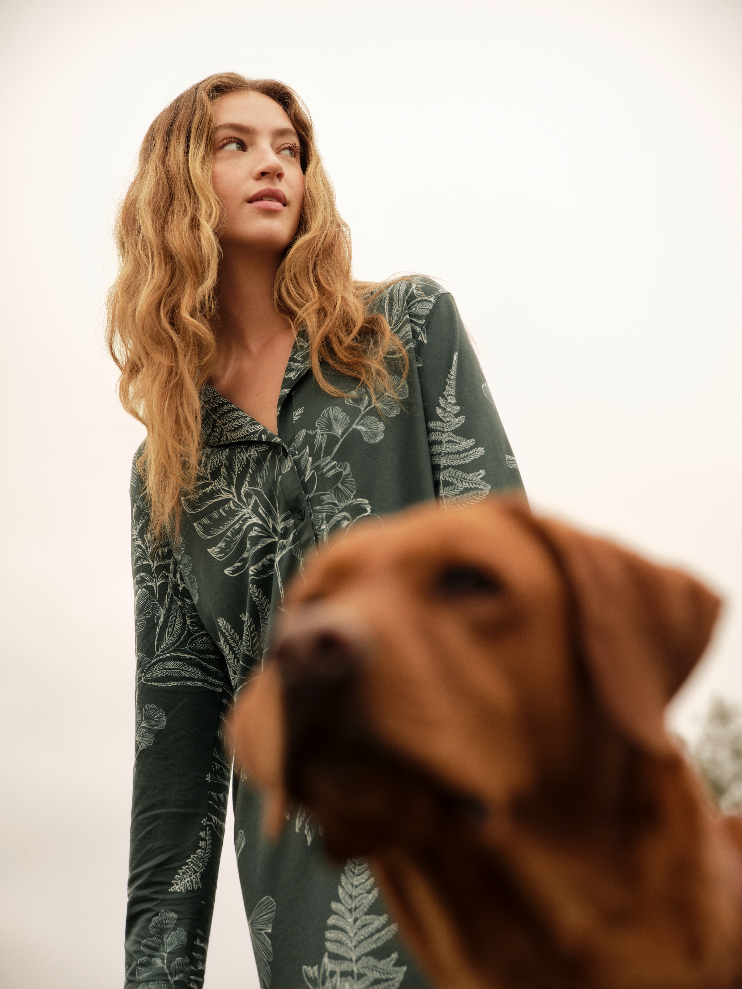 CALIDA Nachthemd »Favourites Glow« Knopfleiste, Single Jersey Qualität, weich, floraler Print