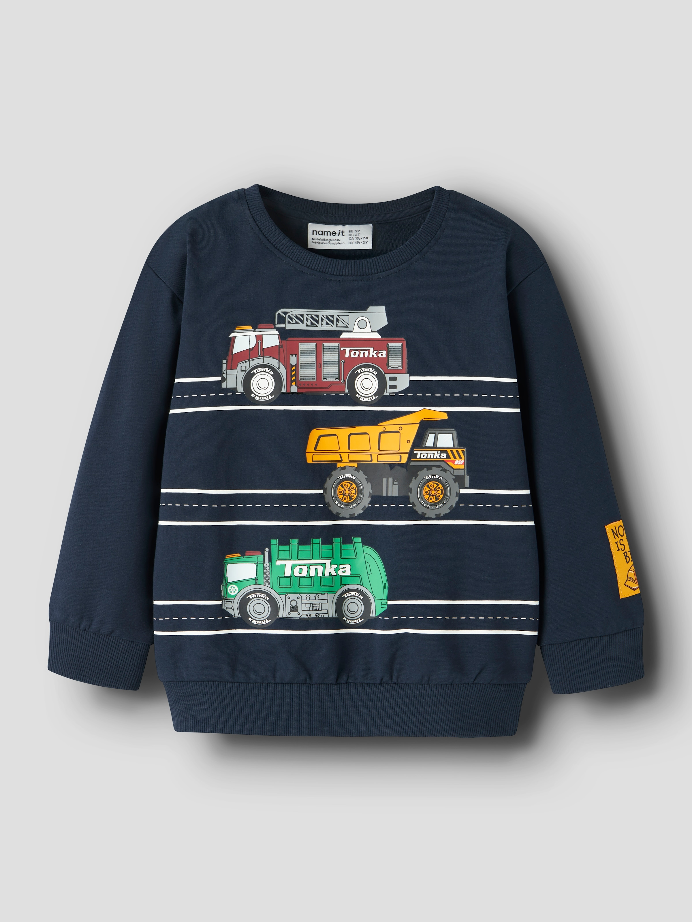 Name It Sweat-shirt »NMMJORGE TONKA NREG SWEAT UNB CPLG«, mélange coton, coupe régulière
