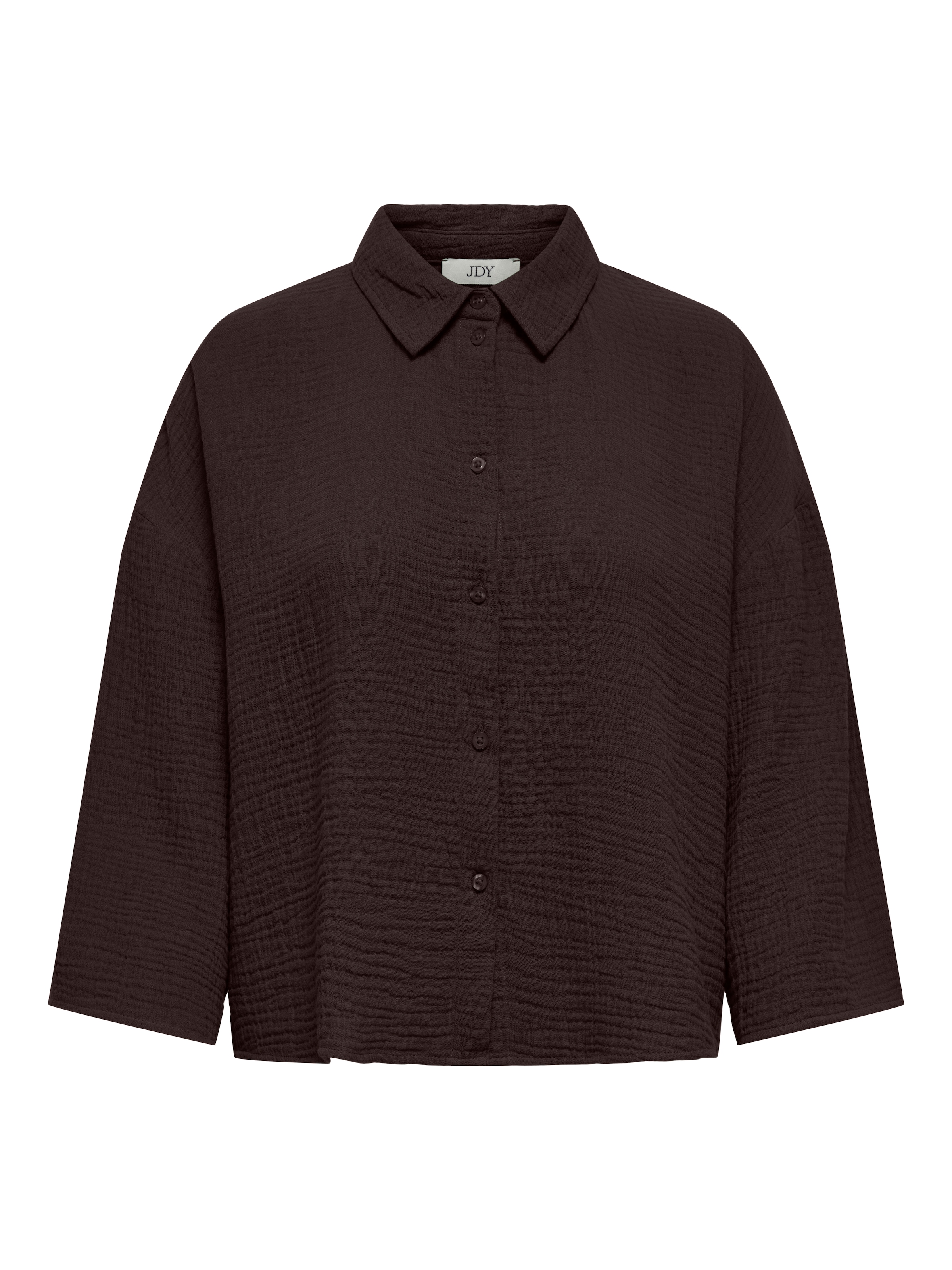 JDY Blouse chemise »JDYTHEIS LIFE 3/4 CROP SHIRT WVN NOOS« coton, coupe régulière