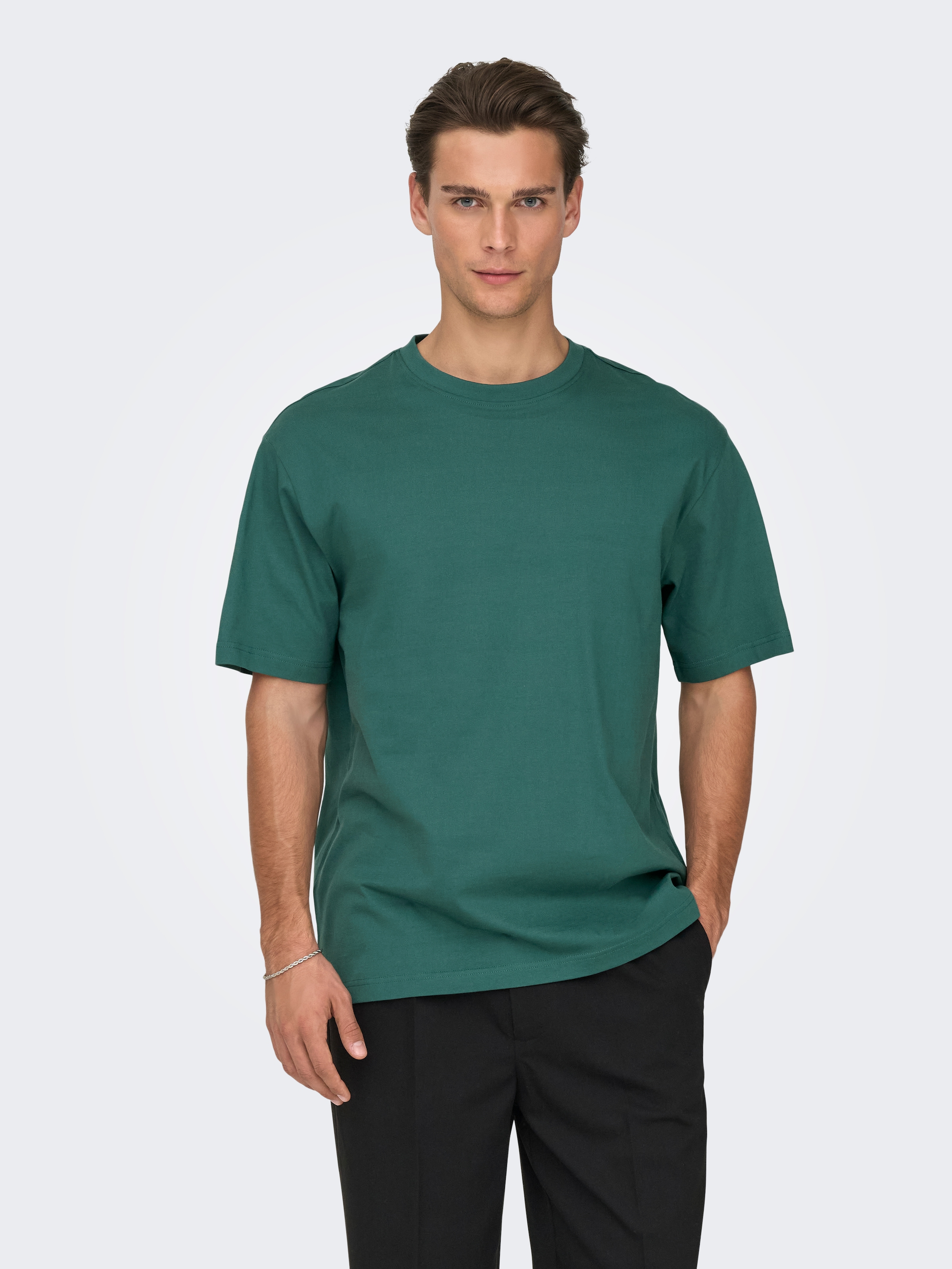 ONLY & SONS Rundhalsshirt »ONSFRED RLX SS TEE« Baumwolle, relaxed fit
