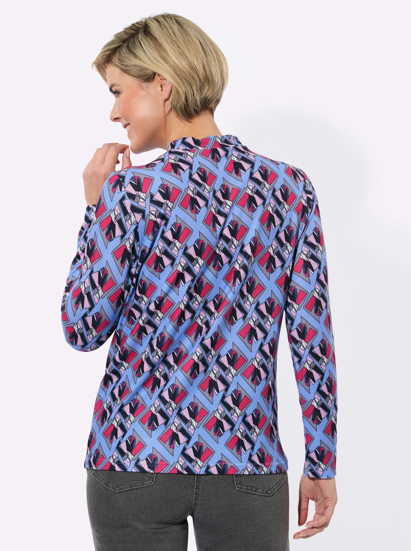 Classic Basics T-shirt à col montant »Winter-Shirt« 1
