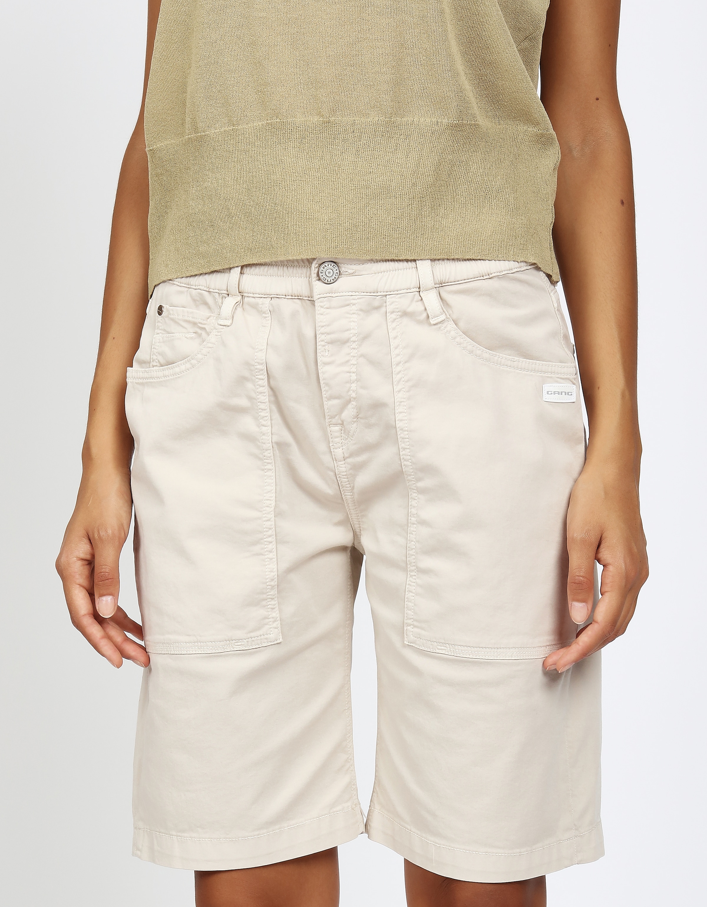 GANG Jeansshorts »94NICA WORKER SHORTS« mit Kordel