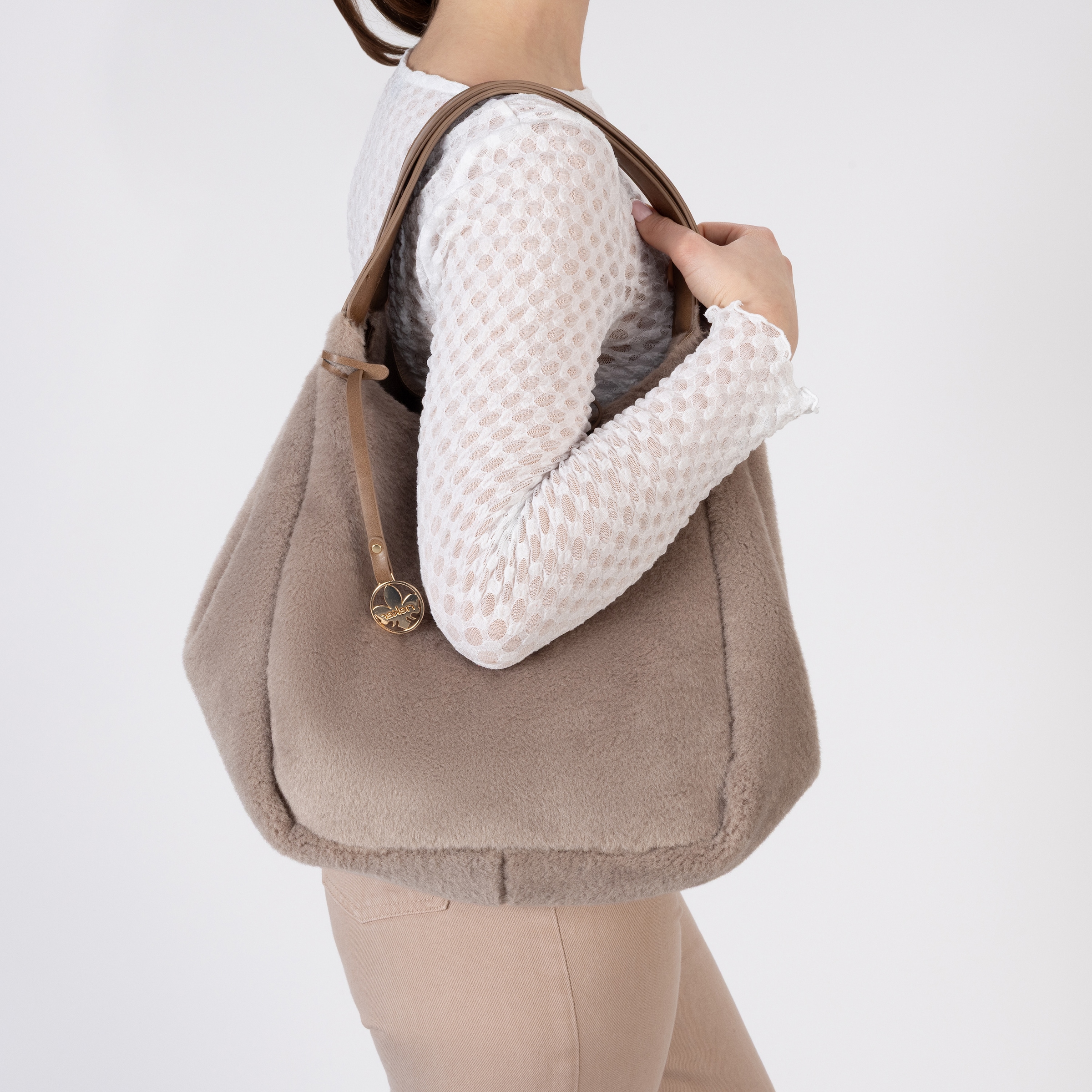 Rieker Shopper Sac bandoulière avec poche intérieure amovible, 2 pièces