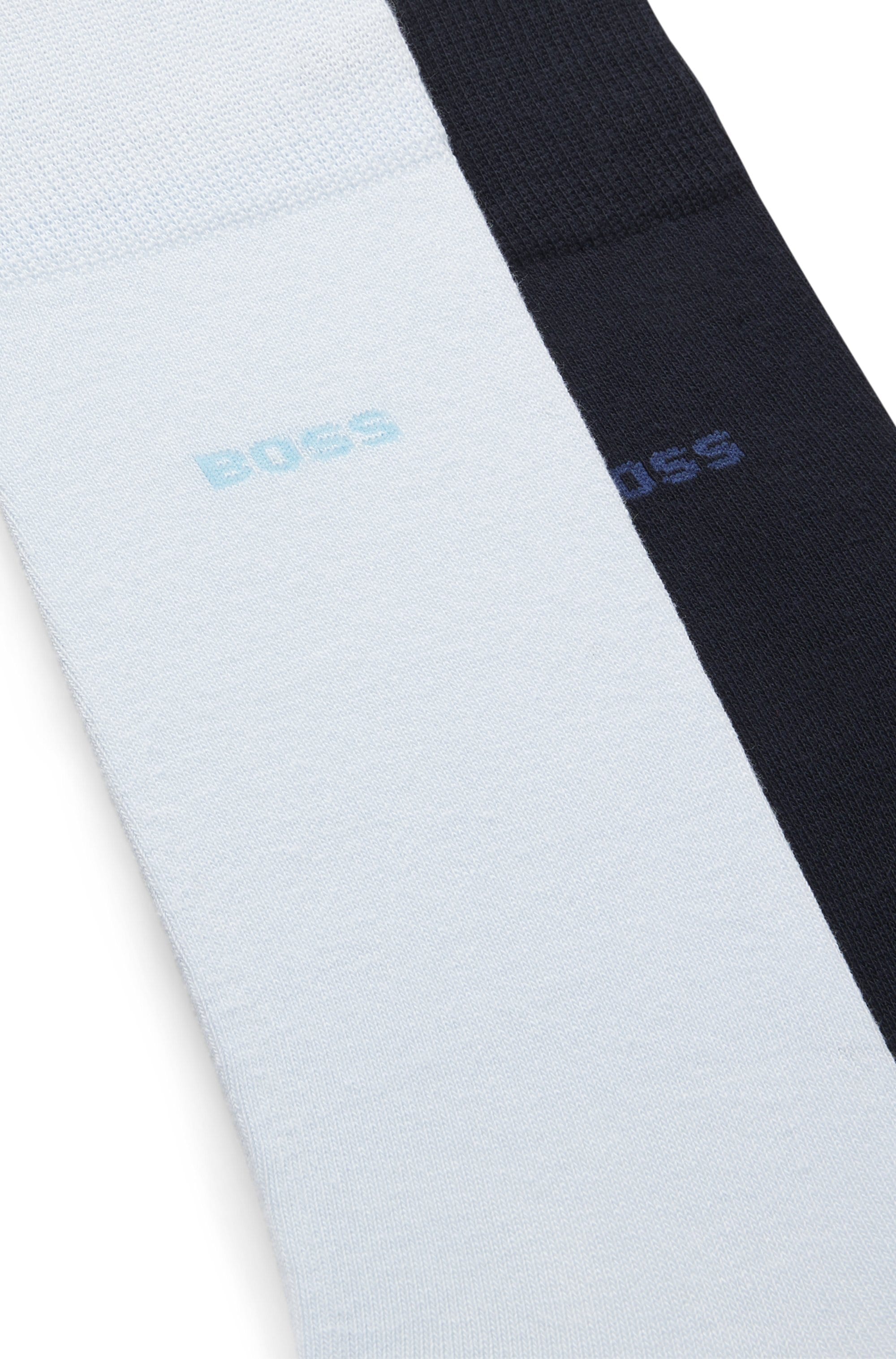 BOSS Chaussettes d'affaires »2P RS Uni CC« Packung, 2er, 2 Couple tlg. mit Markenlogo