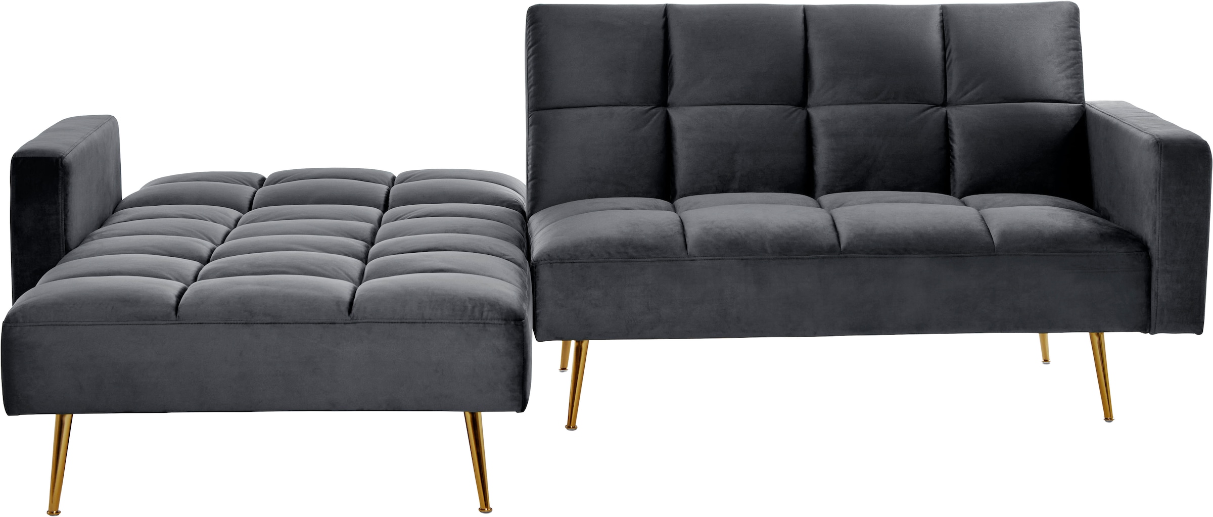 Jahnke Ecksofa »CHILLAX POSH CORNER« mit Schlaffunktion, wechselseitig montierbar, 244 x 150 cm