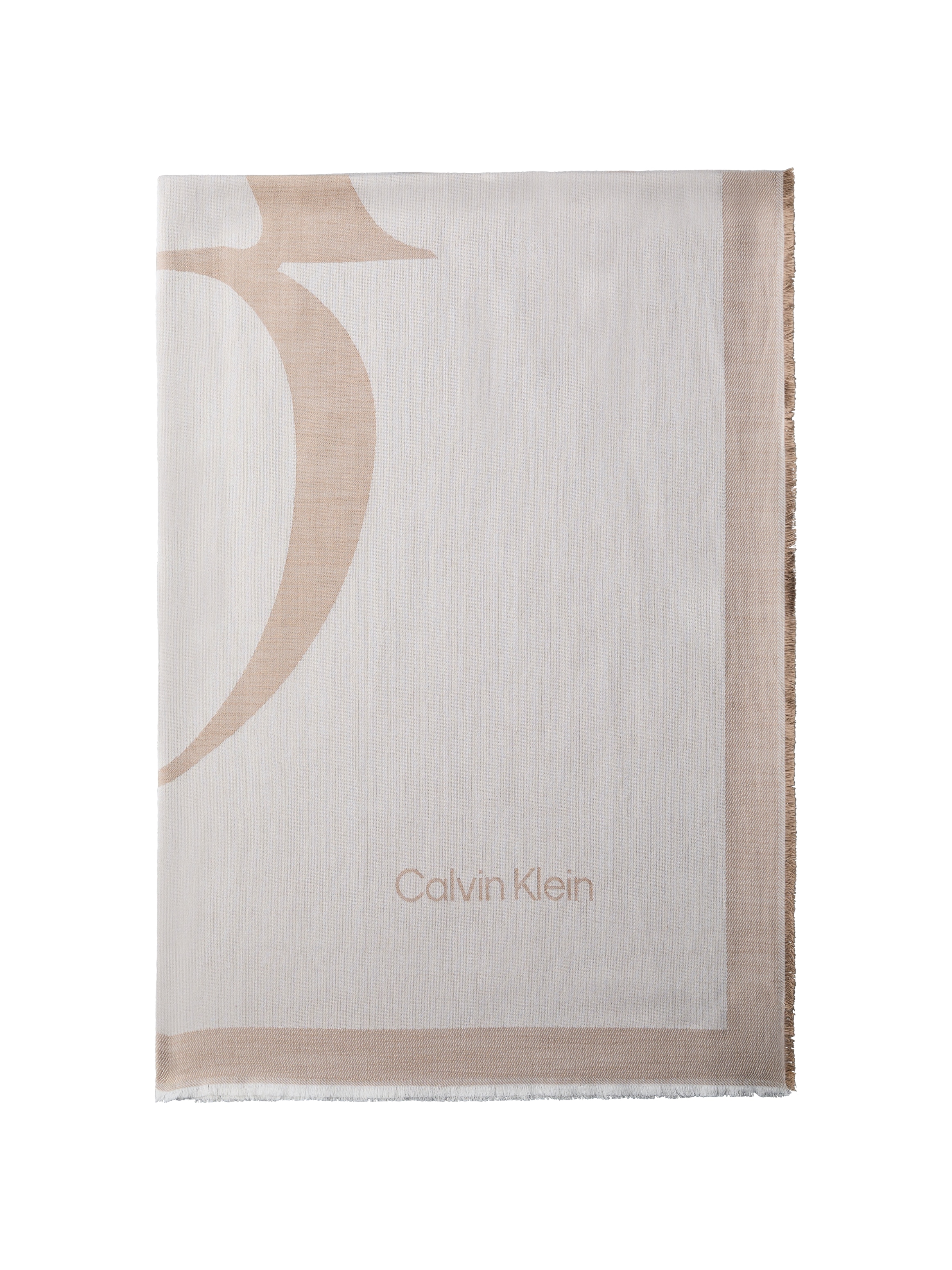 Calvin Klein Foulard de mode »CALVIN CHAMBRAY SQUARE SCARF« Mit Markenlabelemblem