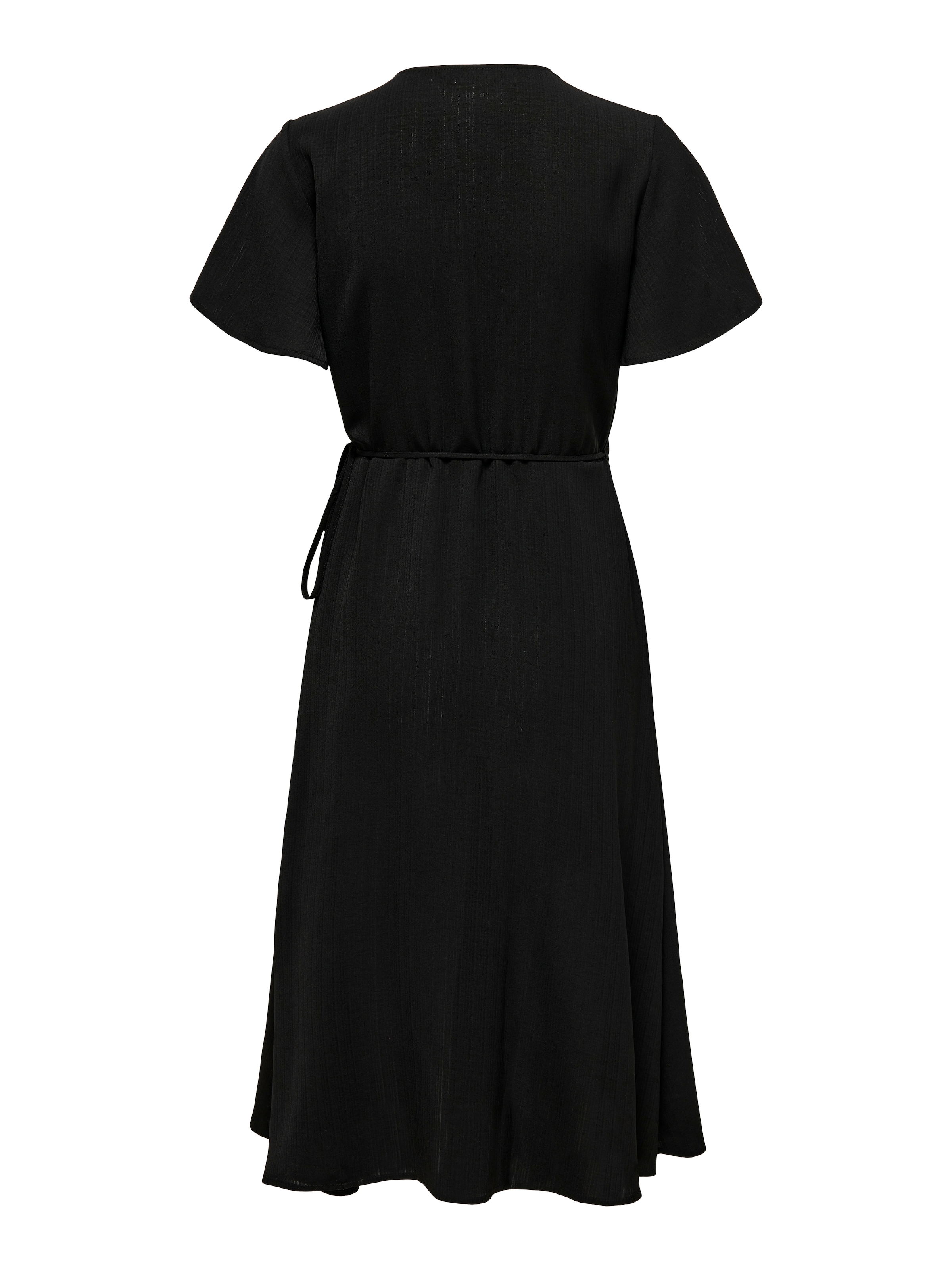 ONLY Robe portefeuille »ONLCALI LIFE S/S WRAP DRESS WVN NOOS« fibre synthétique, coupe régulière, col en V