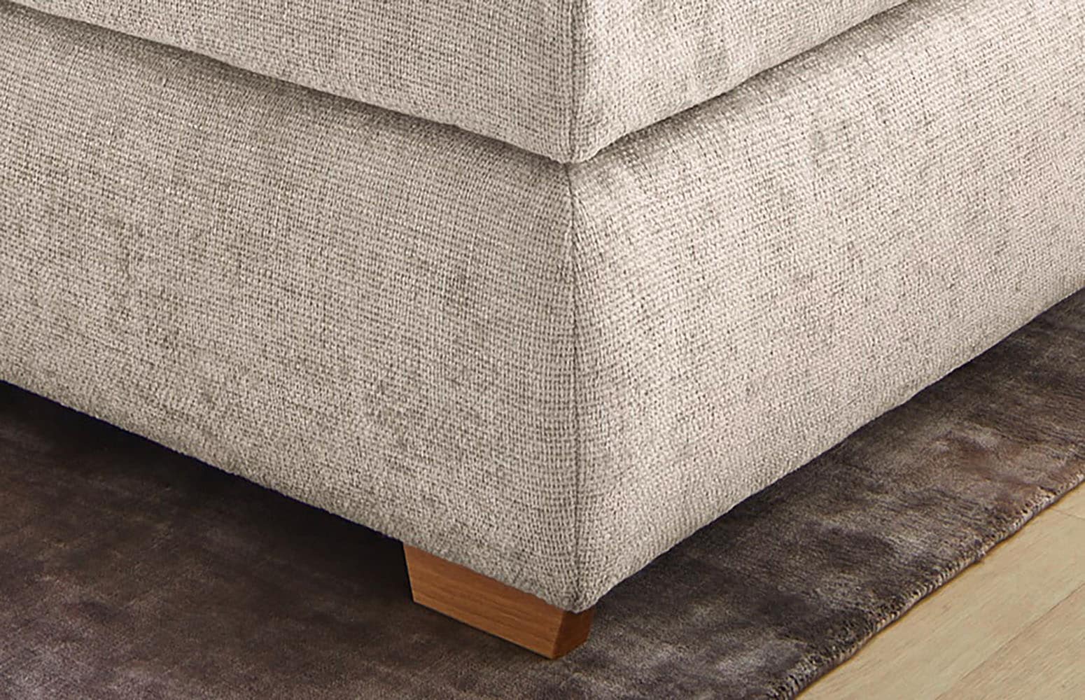 Jockenhöfer Gruppe Lit boxspring »Valentina in der Breite 180cm, beige, extra dickes Kopfteil mit Keder« Matelas TTFK 7 zones, surmatelas visco, différents degrés de fermeté disponibles