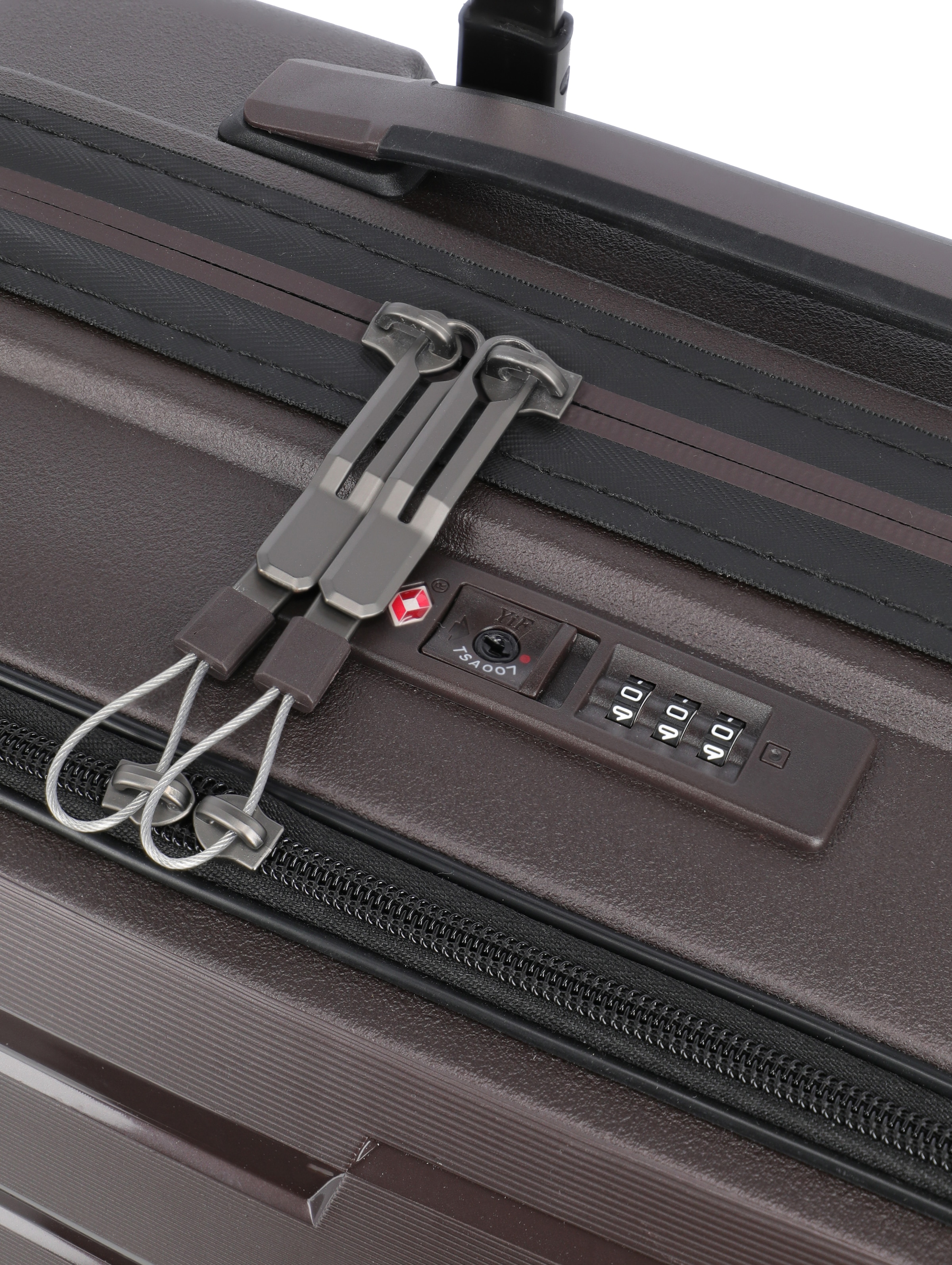 travelite Trolley »AIR BASE Reisekoffer Hartschale« 43 l 4 Rollen widerstandsfähiges Material und cleverer Innenaufteilung