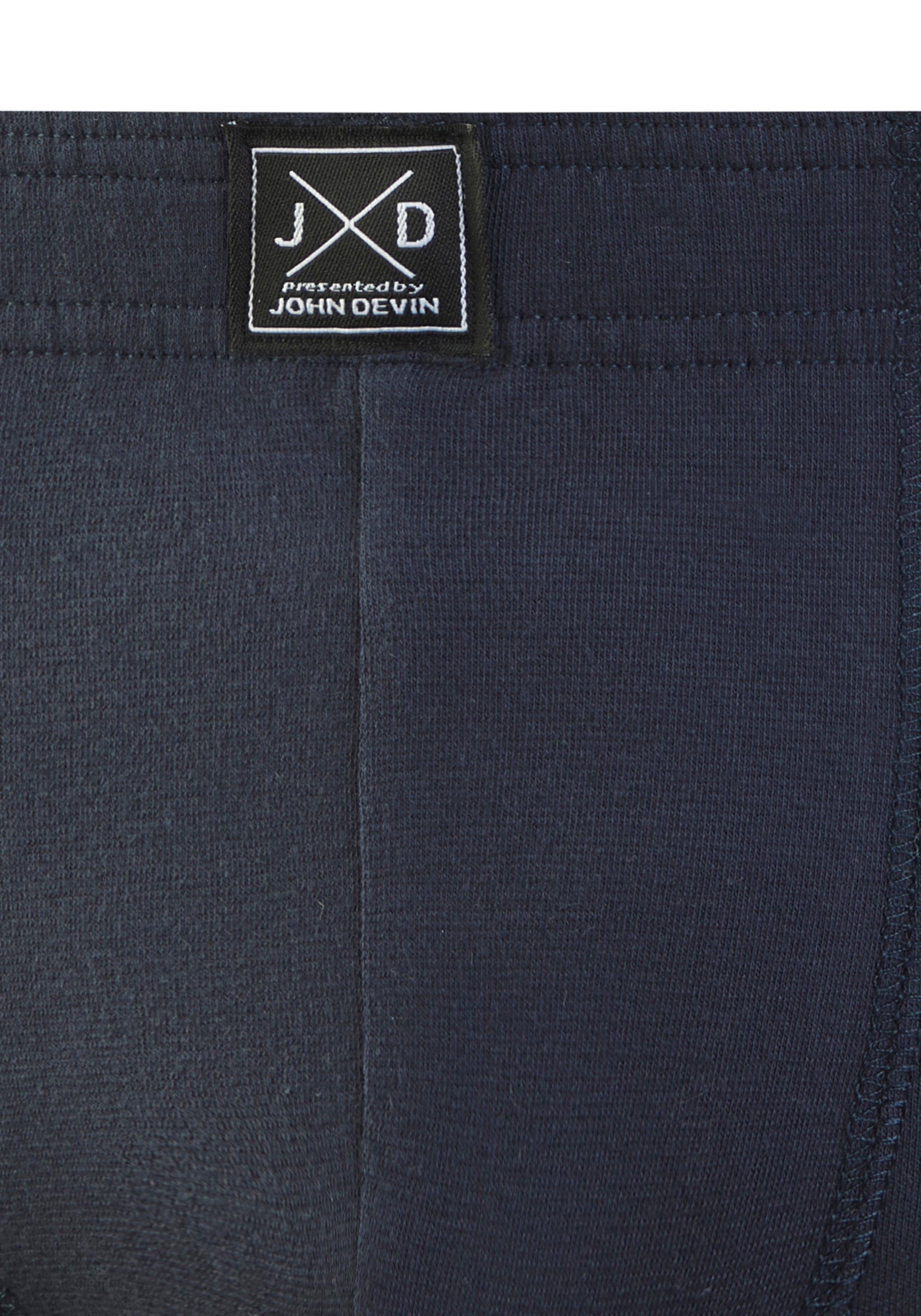 John Devin Boxer »Boxershorts für Herren« Packung, 5 Stk. unifarben, mit Label vorn am Bund, Jersey-Material