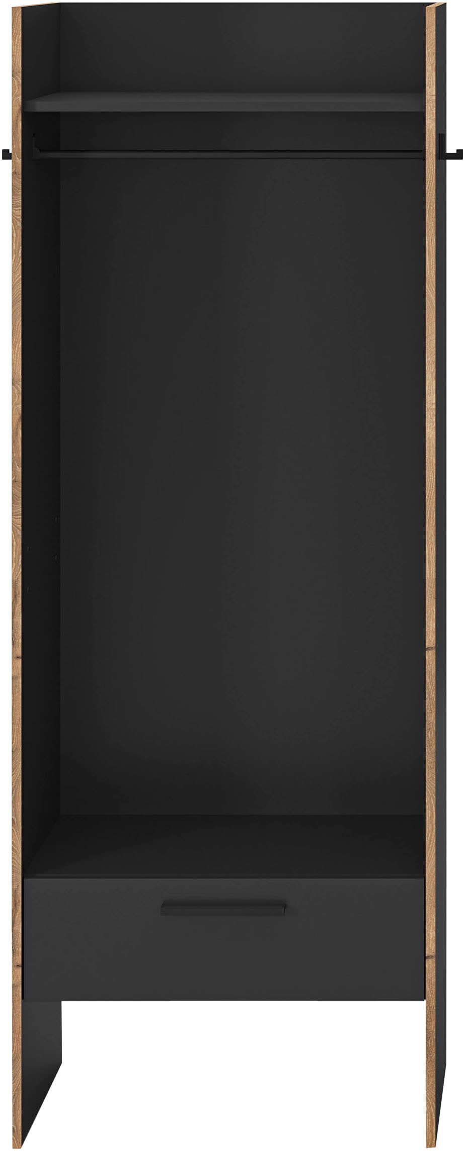 INOSIGN Garderobenschrank »MUSTA, Breite: 70cm, inkl. Kleiderstange, 2 Haken, 1 Schubkasten« Dielenschrank, Flurschrank, Schrank, Universalschrank, Sitzbank