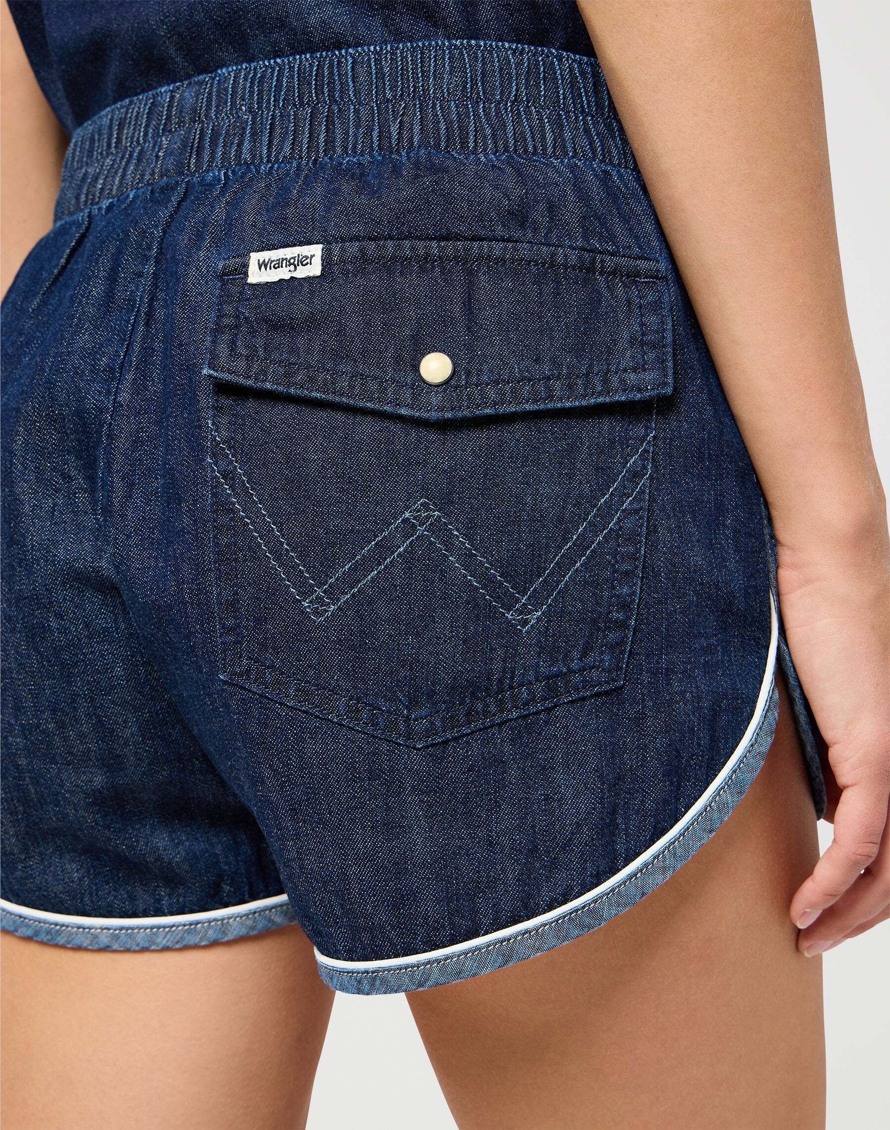 Wrangler Jeans Relax-fit »WRANGLER Jeansshorts Piped Short«
