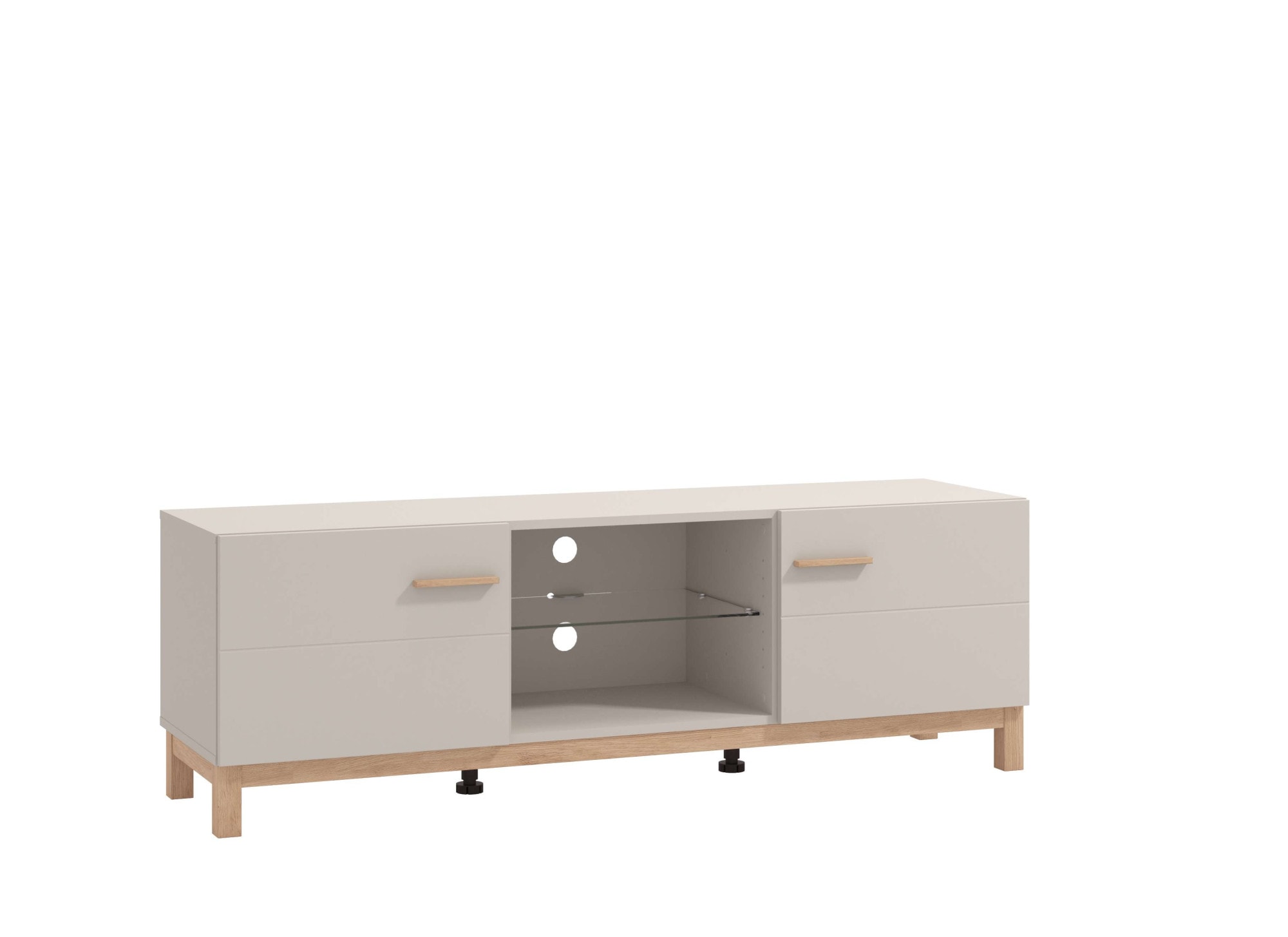 Home affaire Banc TV »Essex, TV-Board, TV-Kommode, TV-Schrank, TV-Unterschrank, TV-Möbel« Elegantes Lowboard (154 cm) in Kaschmir mit viel Stauraum
