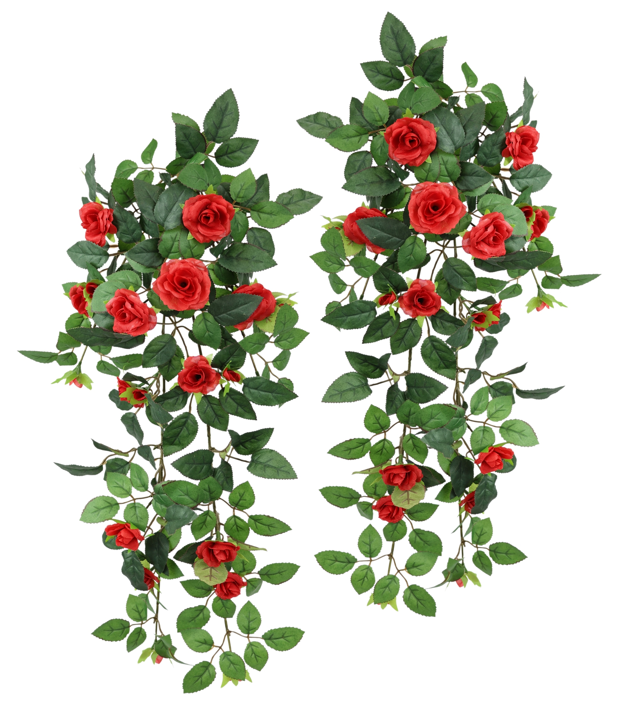 I.GE.A. Fleur artificielle »Künstlicher Rosenhänger« Rosenranke Rosenbogen Rosen Blume Rosengirlande Deko Busch