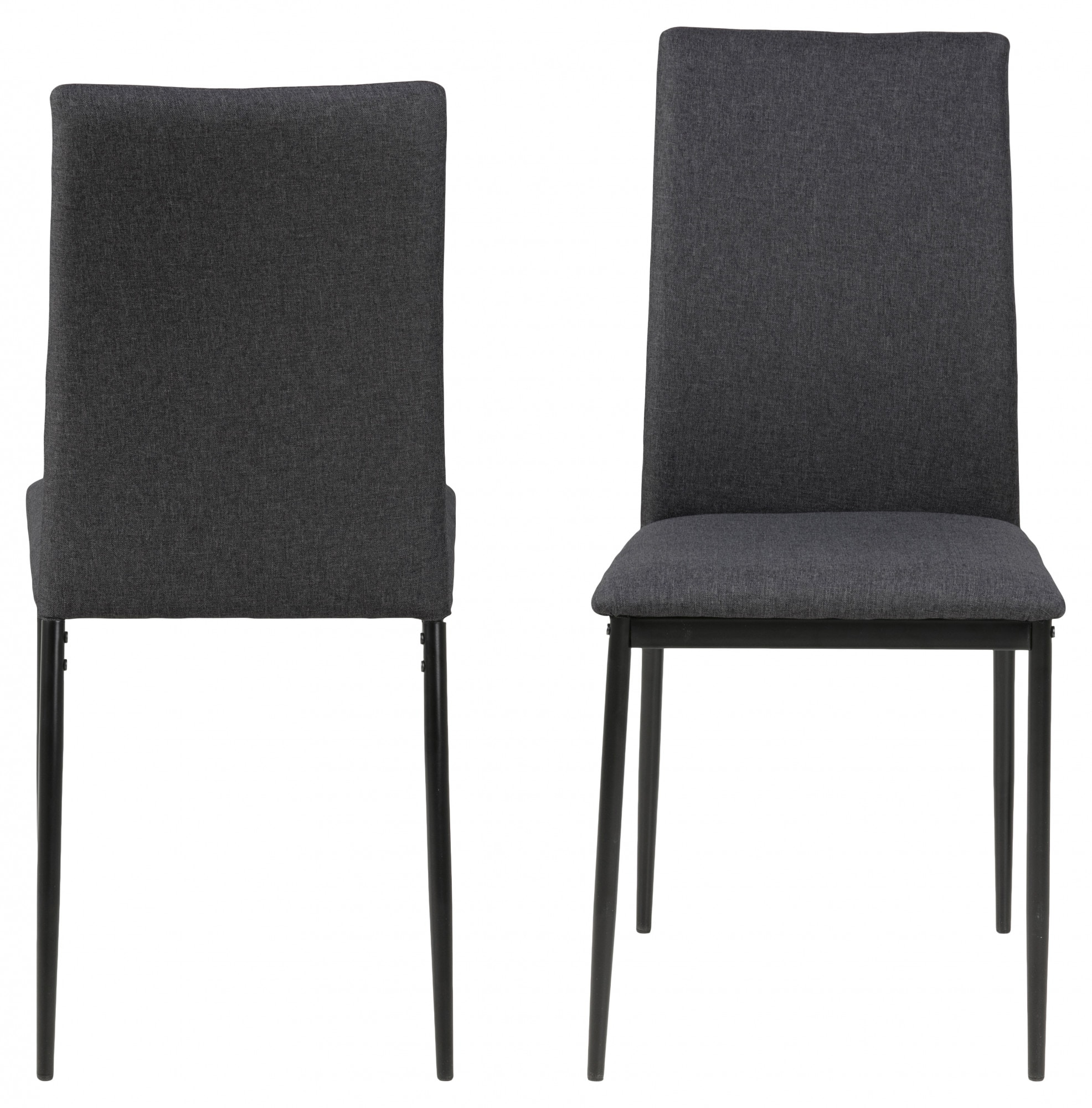 ACTONA GROUP Chaise de salle à manger »Demina« (Ensemble) 4 cuisen velours côtelé ou similicuir