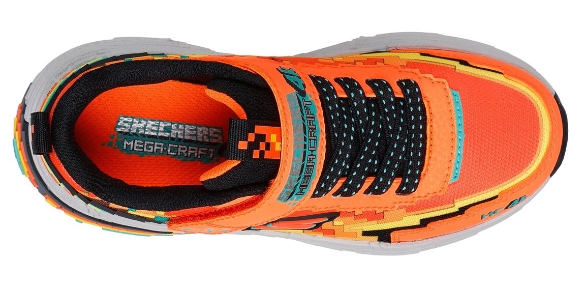 Skechers Sneaker »MEGA-CRAFT 4K«  , Klettschuh im coolen Pixel-Look, Grössenschablone zum Download