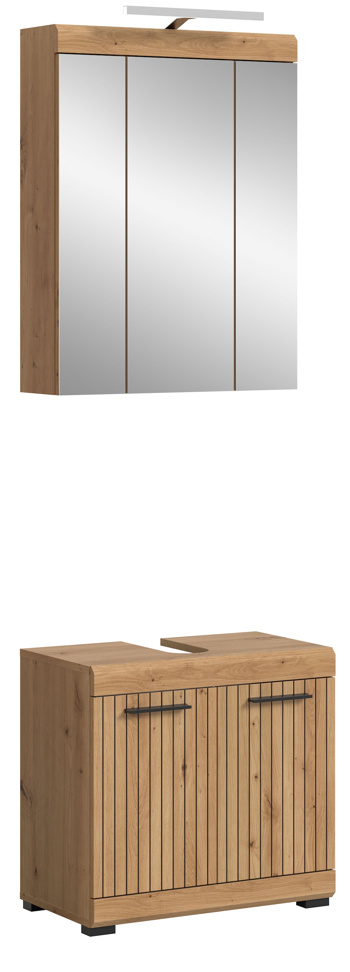 welltime Ensemble de meubles de salle de bain »SIENA, 2 teilig, inklusive LED Beleuchtung, bestehend aus:« Ensemble, BEST-SELLER !, 2 cuis tlg.