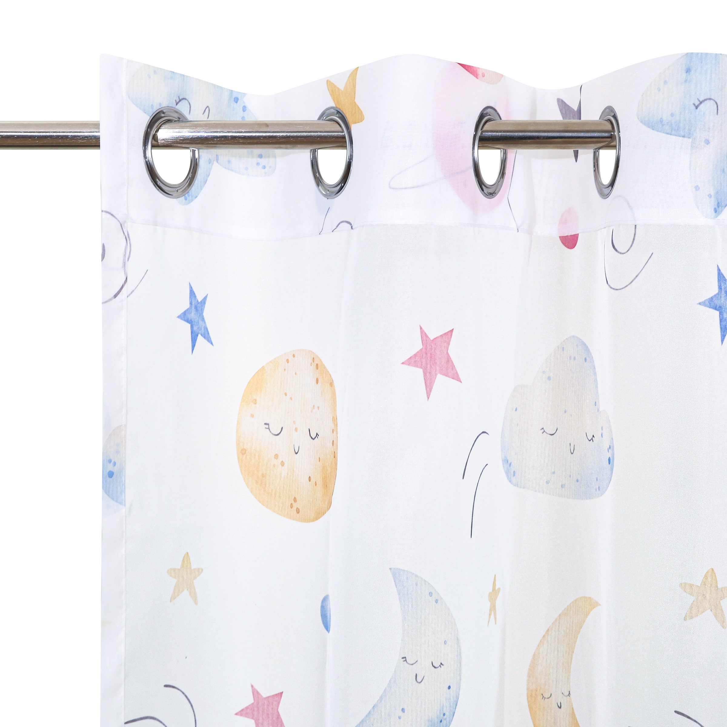 GOODproduct Gardine »Morgann« Ösen 1 Stk. tlg. Ösen- Aufhängung, verspieltes Design, transparentes Material