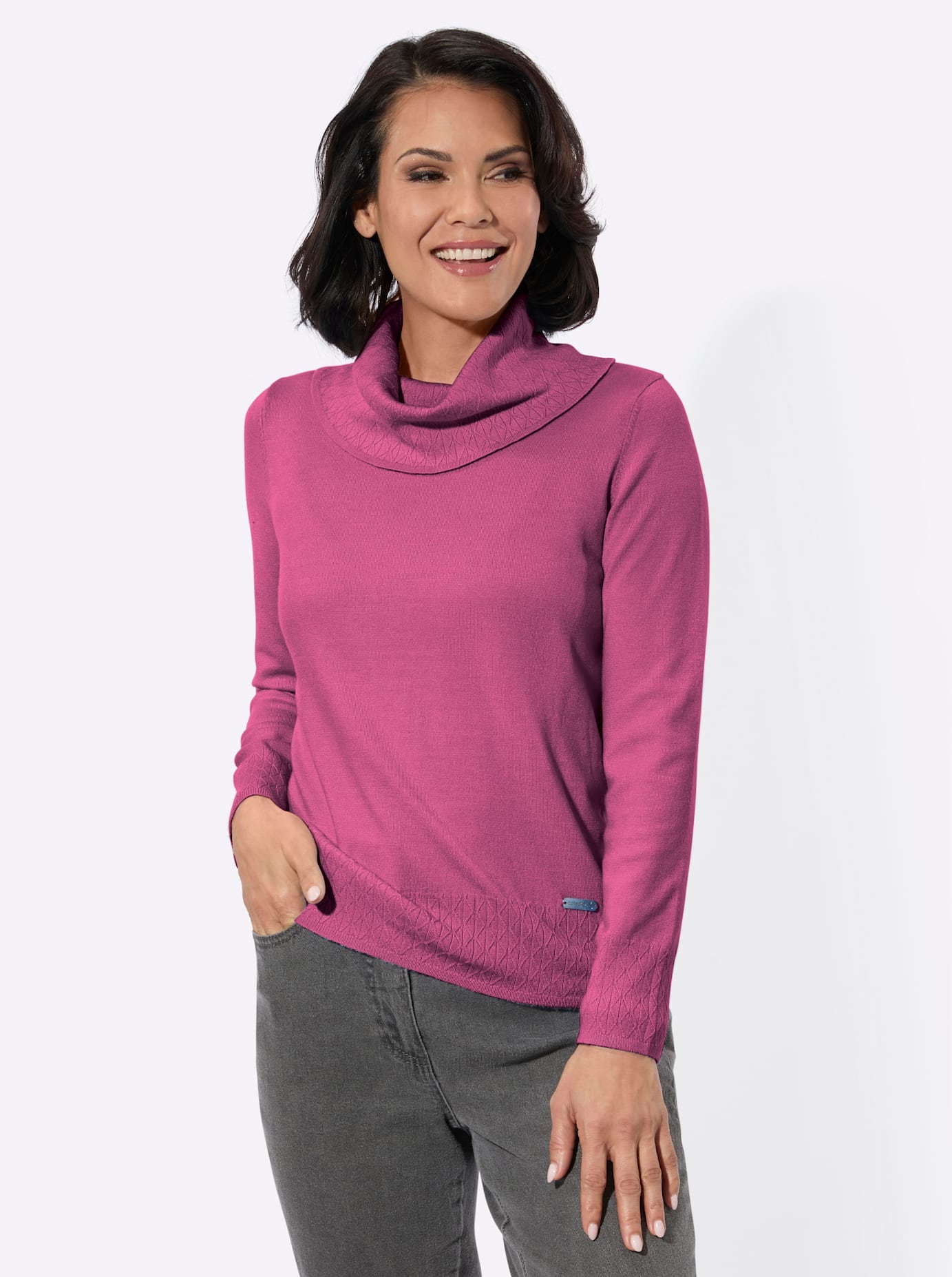 Casual Looks Pull à col roulé »Rollkragen-Pullover«