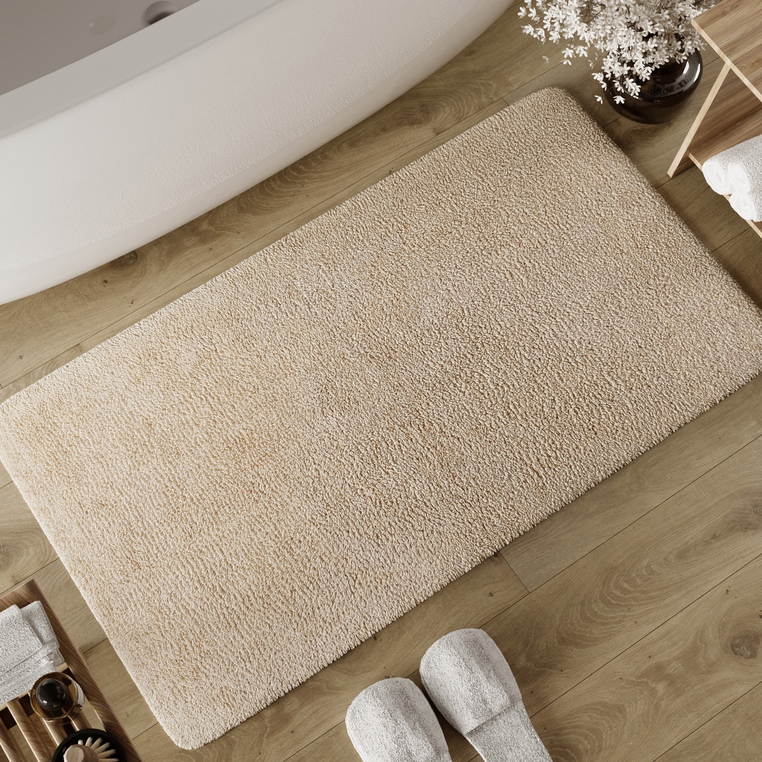 Wecon home Basics Tapis de bain »Erik« Höhe 20 mm waschbar, rutschfest, sehr weich, strapazierfähig, pflegeleicht