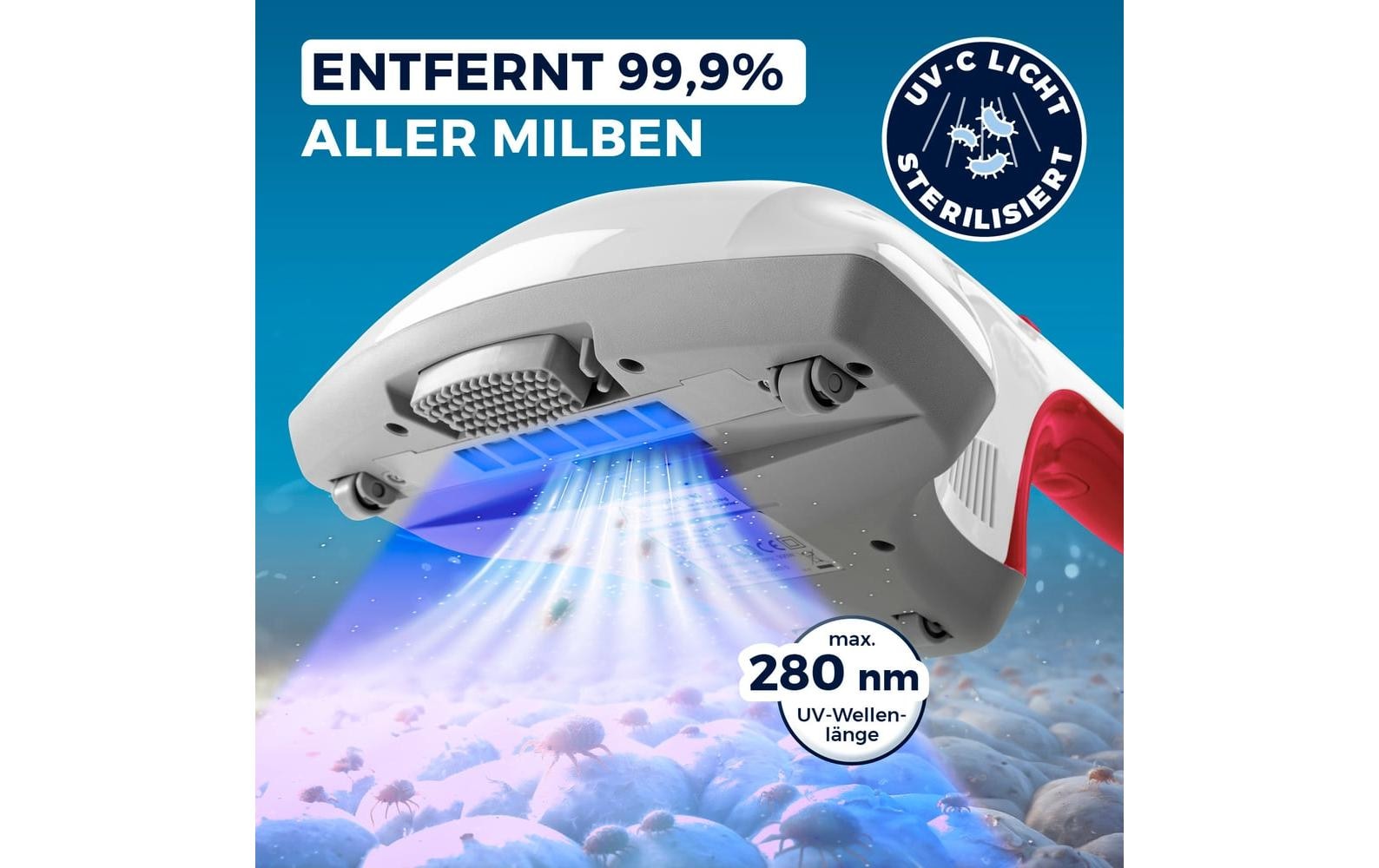 CLEANmaxx Appareil de nettoyage de matelas »mit UV-C-Licht 300W«