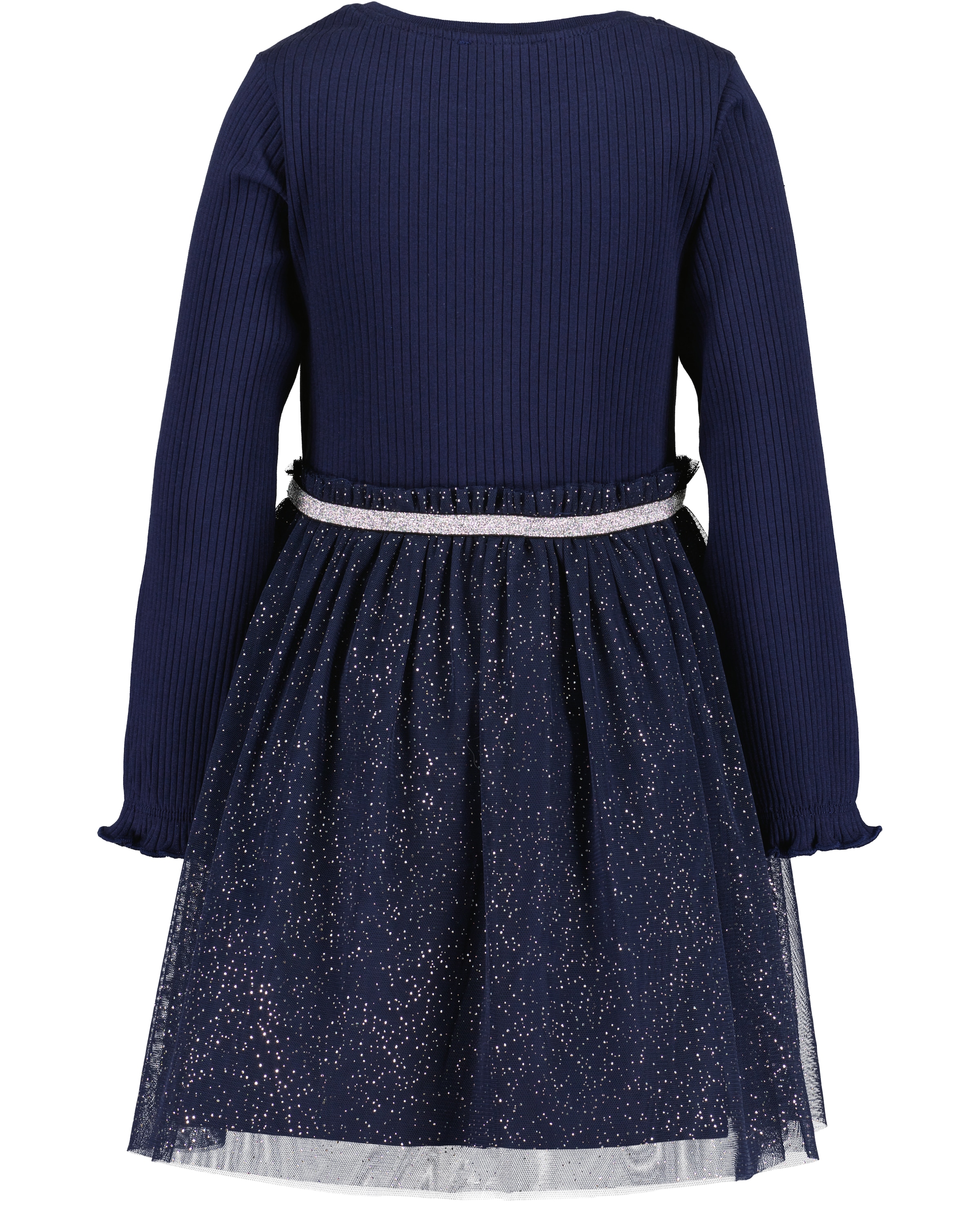 Blue Seven Robe en jersey avec jupe en tulle appliquée et détails en paillettes