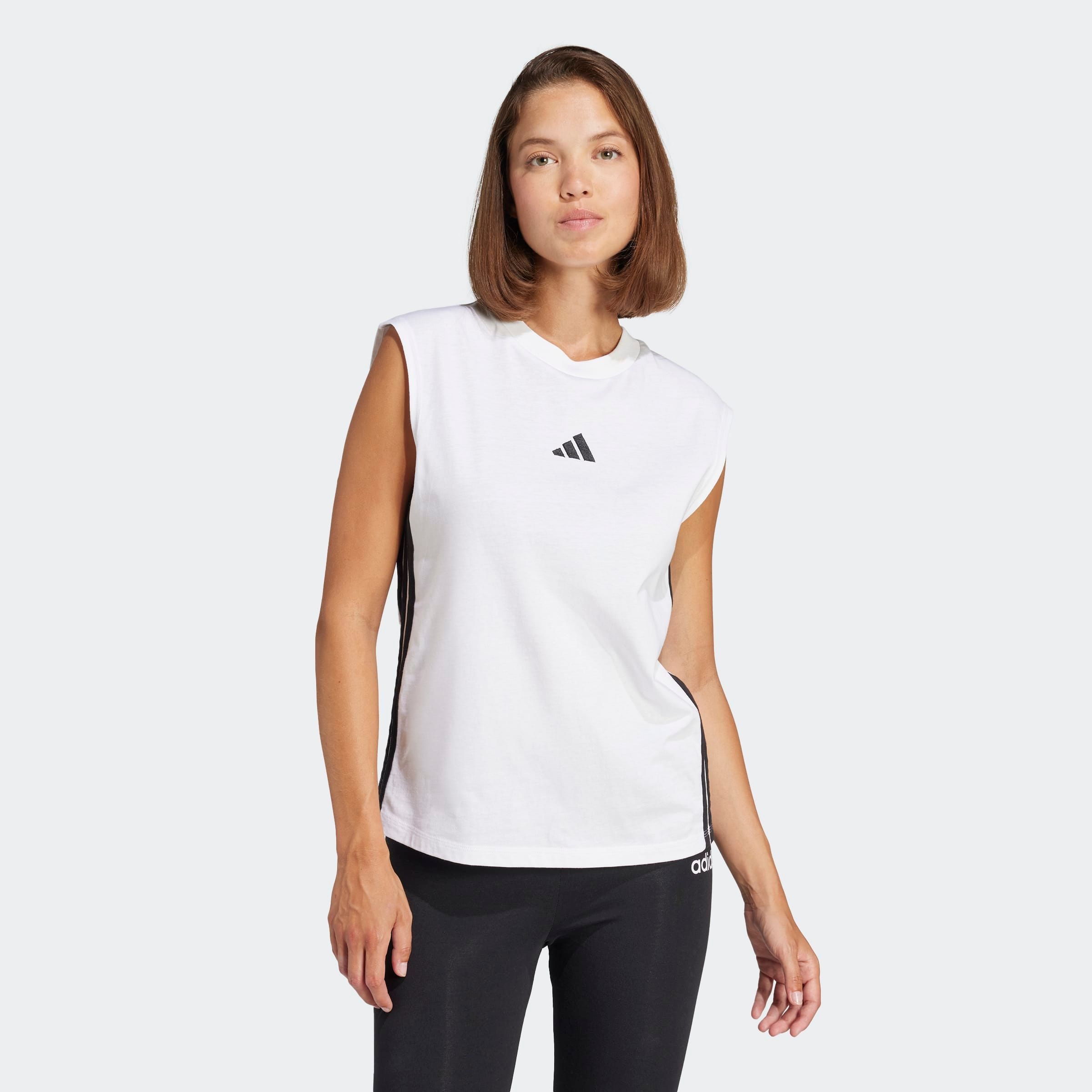 adidas Sportswear Tanktop »ESSENTIALS 3-STREIFEN COTTON LIFESTYLE«