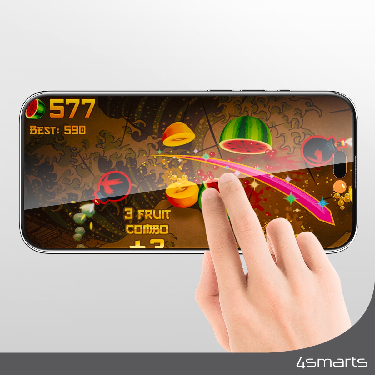 4smarts Verre de protection d'écran »Second Glass Privacy mit Montagerahmen« für Apple iPhone 15 Plus Displayschutzfolie, Schutzfolie, Sichtschutz, kratz- & stossfest