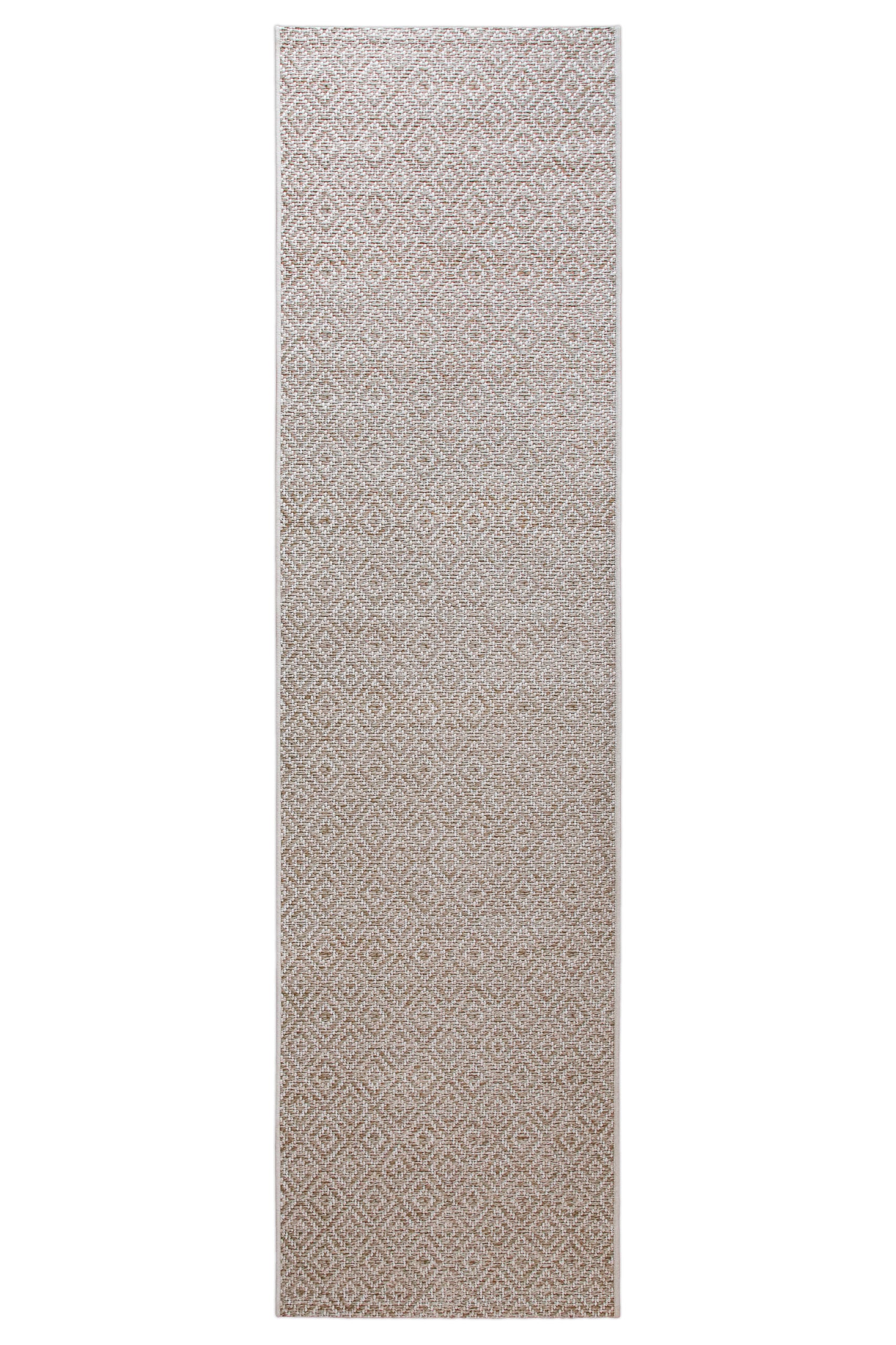 Wecon home Chemin de table »Miami Beach« Rectangulaire 5 mm Höhe In- & Outdoor Teppich, wetterfest, modernes Rauten Muster, Balkon