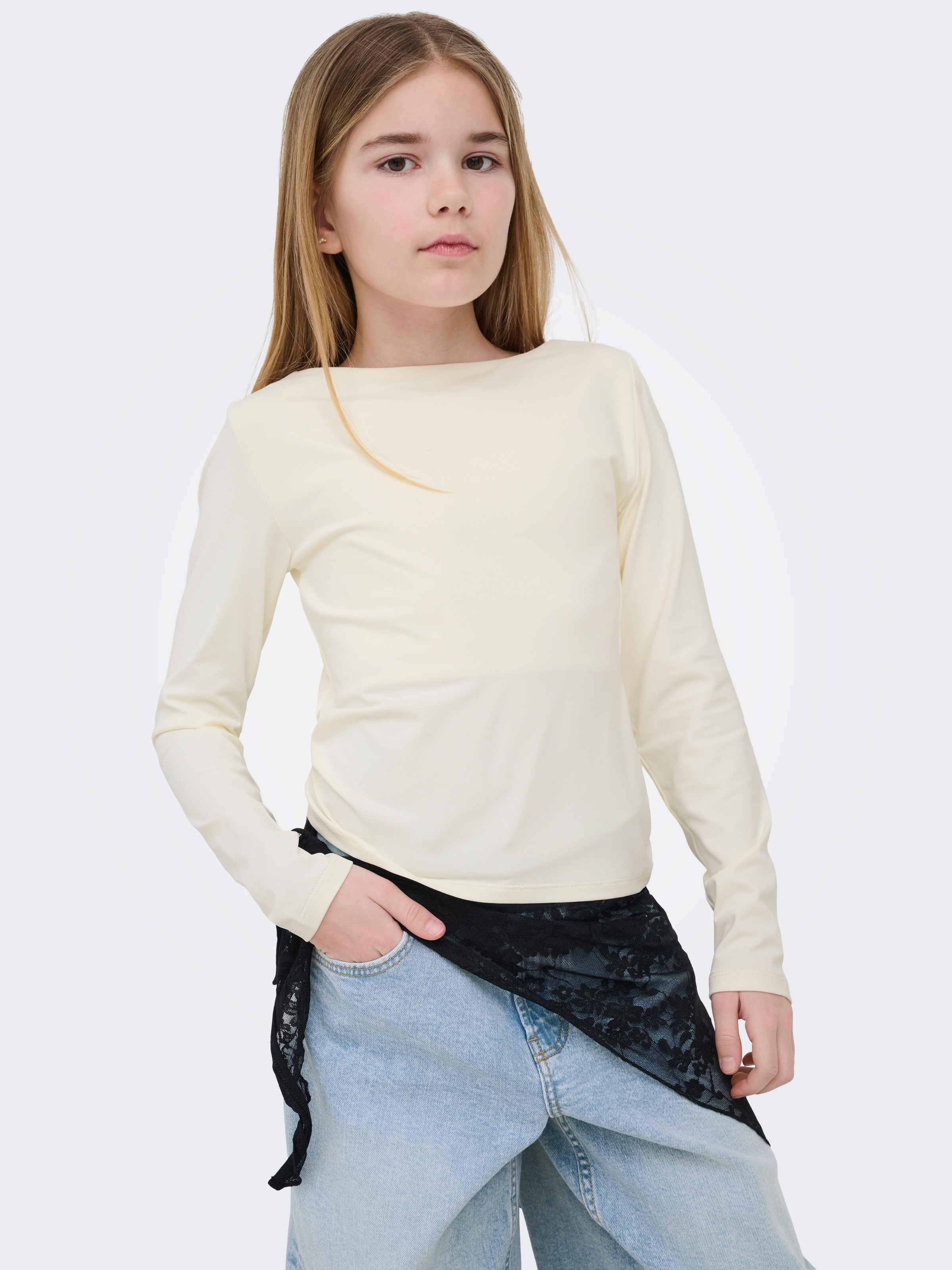 KIDS ONLY Langarmshirt »KOGEA L/S 2-WAYS FIT TOP CS JRS NOOS«