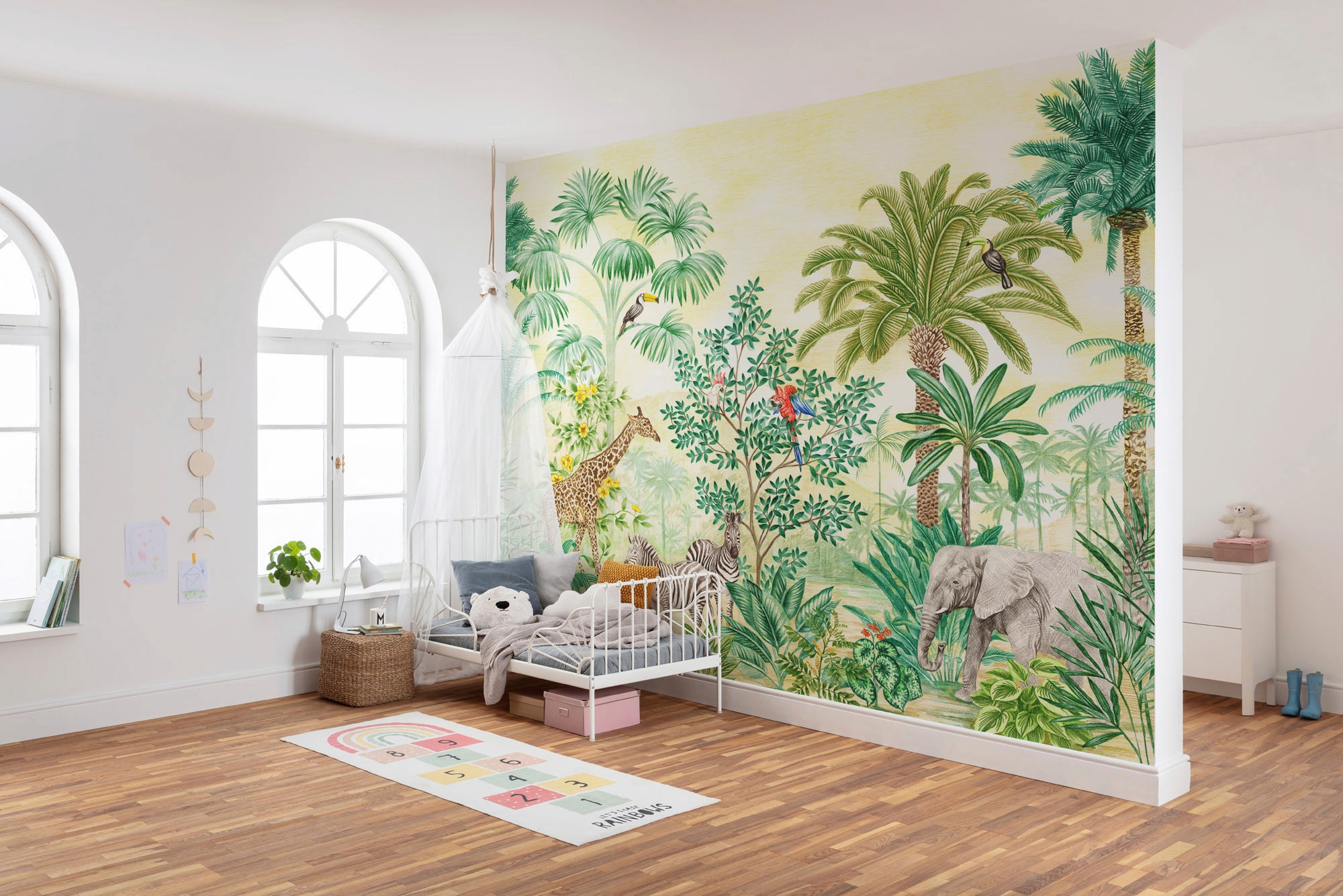 Komar Papier peint intissé »Digitaldruck Vlies -  Jungle Adventure - Grösse 350 x 280 cm« imprimé Kinderzimmer
