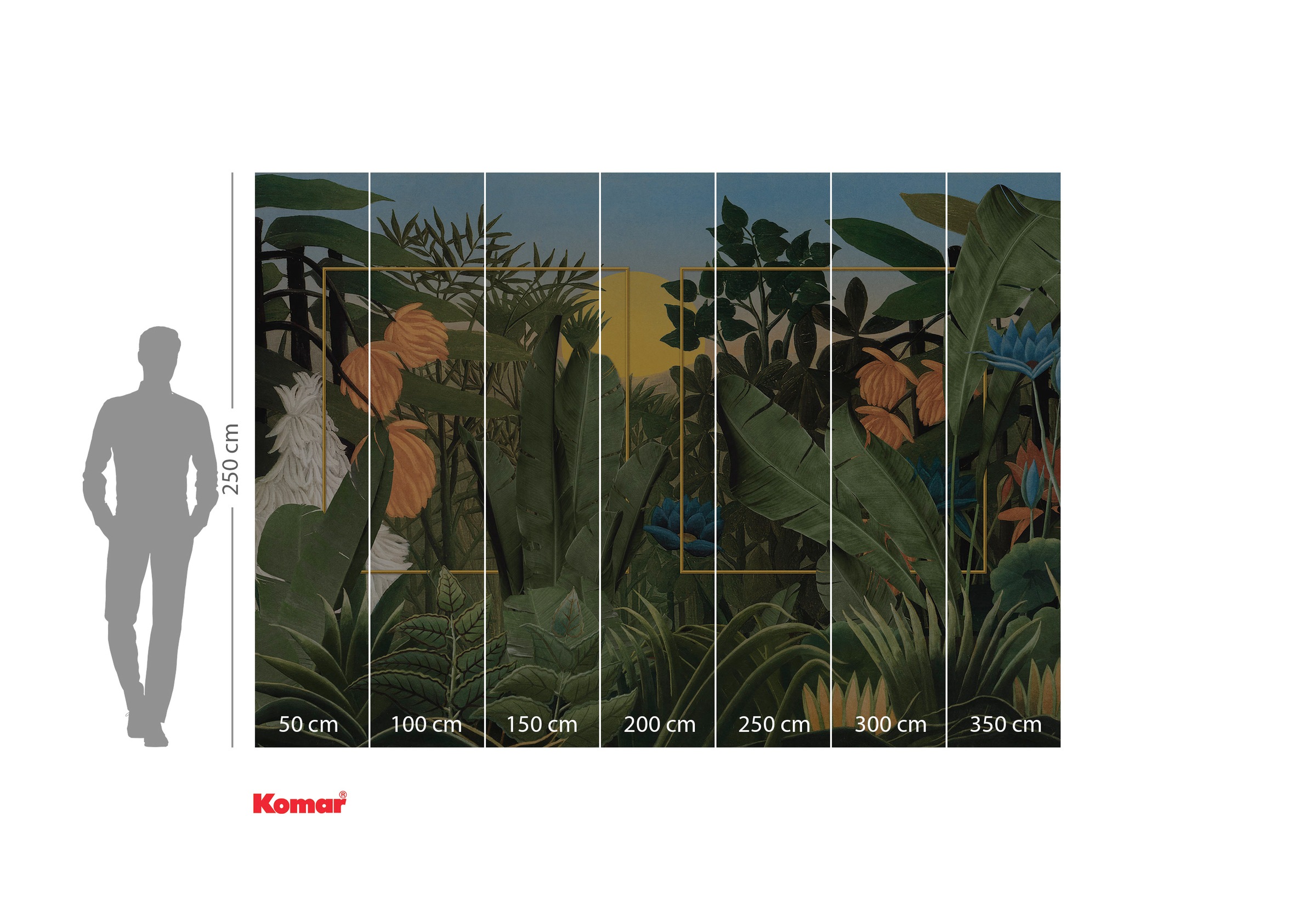 Komar Papier peint photo »Komar Vlies Fototapete - Rousseau Remix - Grösse 350 x 250 cm« imprimé