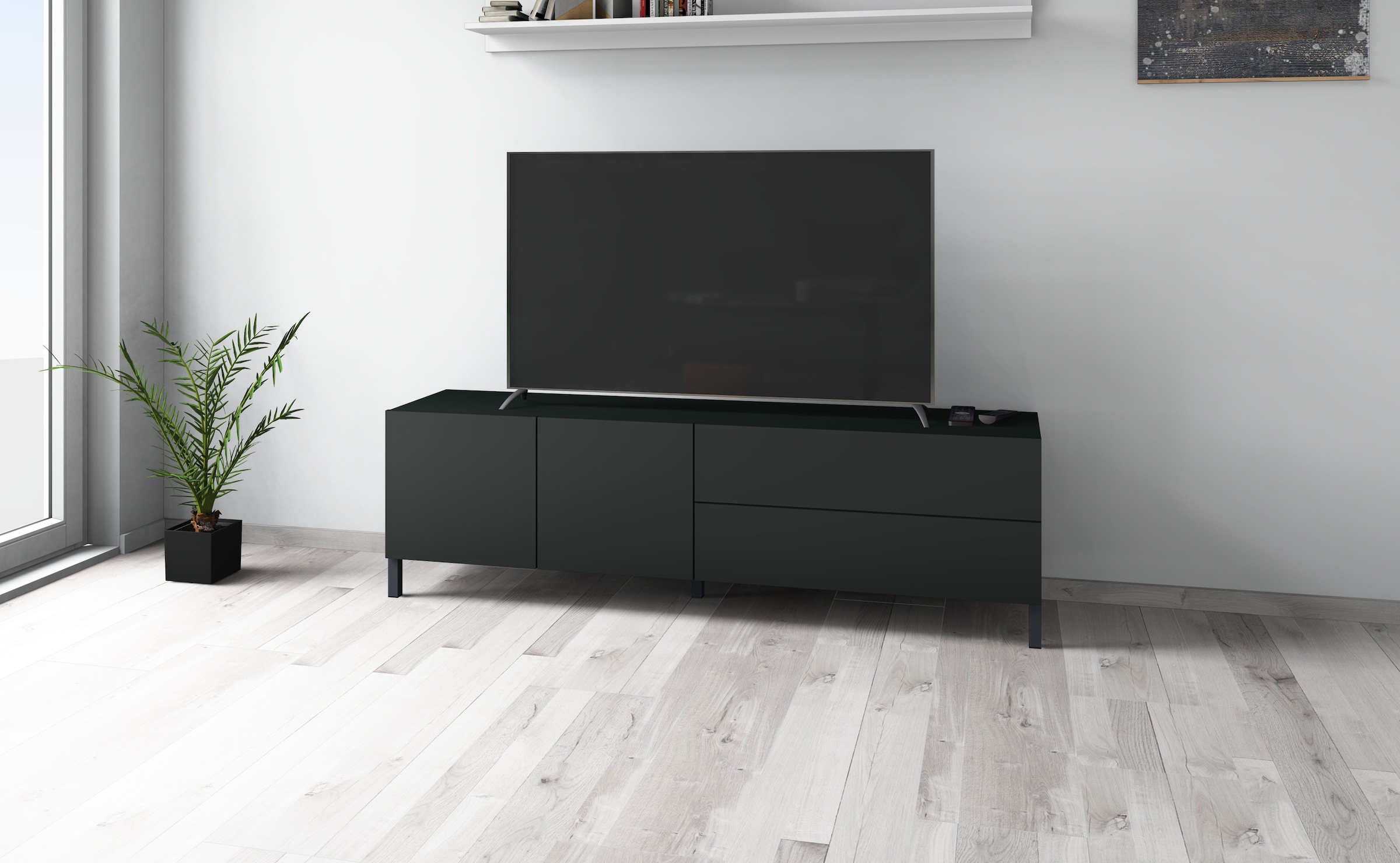 borchardt Möbel Table basse Metallfüsse, grifflose Optik