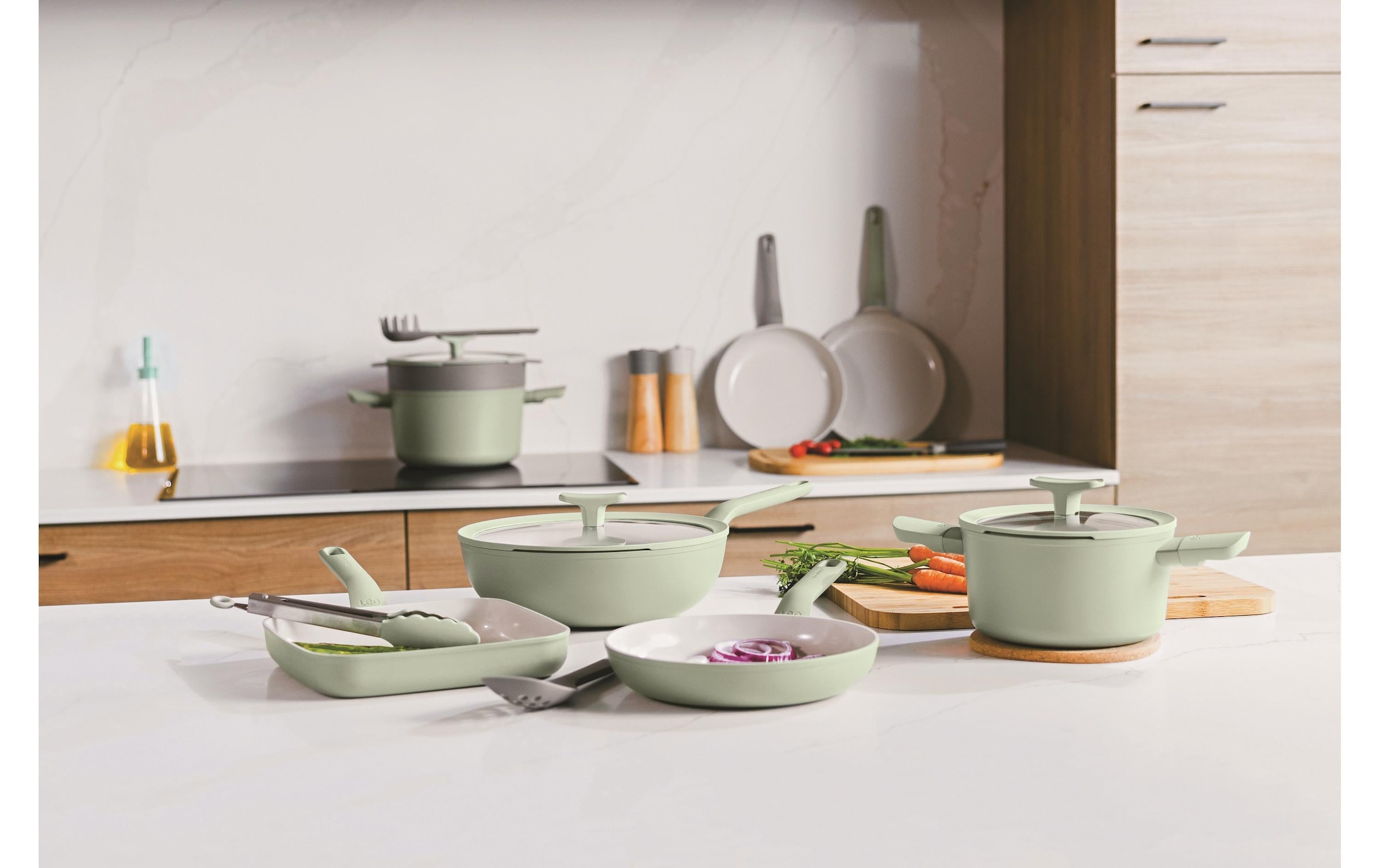 BergHOFF Grillpfanne »Leo Balance Sage 28 cm« Aluminium