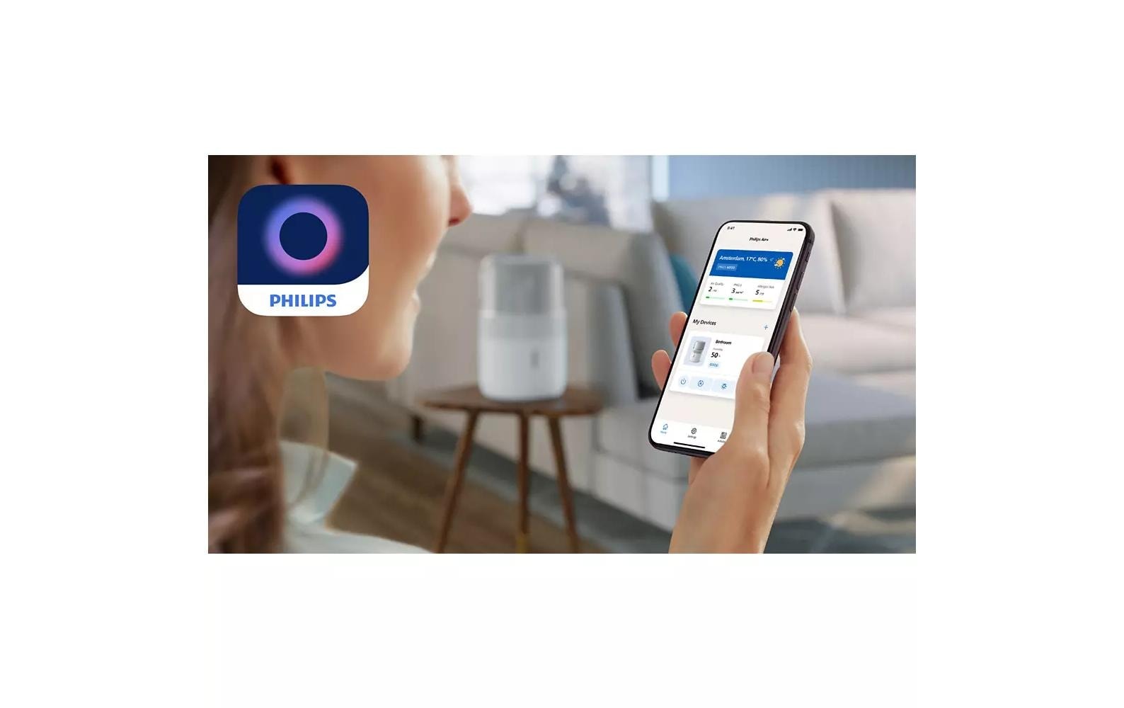 Philips Luftbefeuchter »HU5710/03 5000 Series« 4,5 l Wassertank für 56 m² Räume, mit NanoCloud Technologie