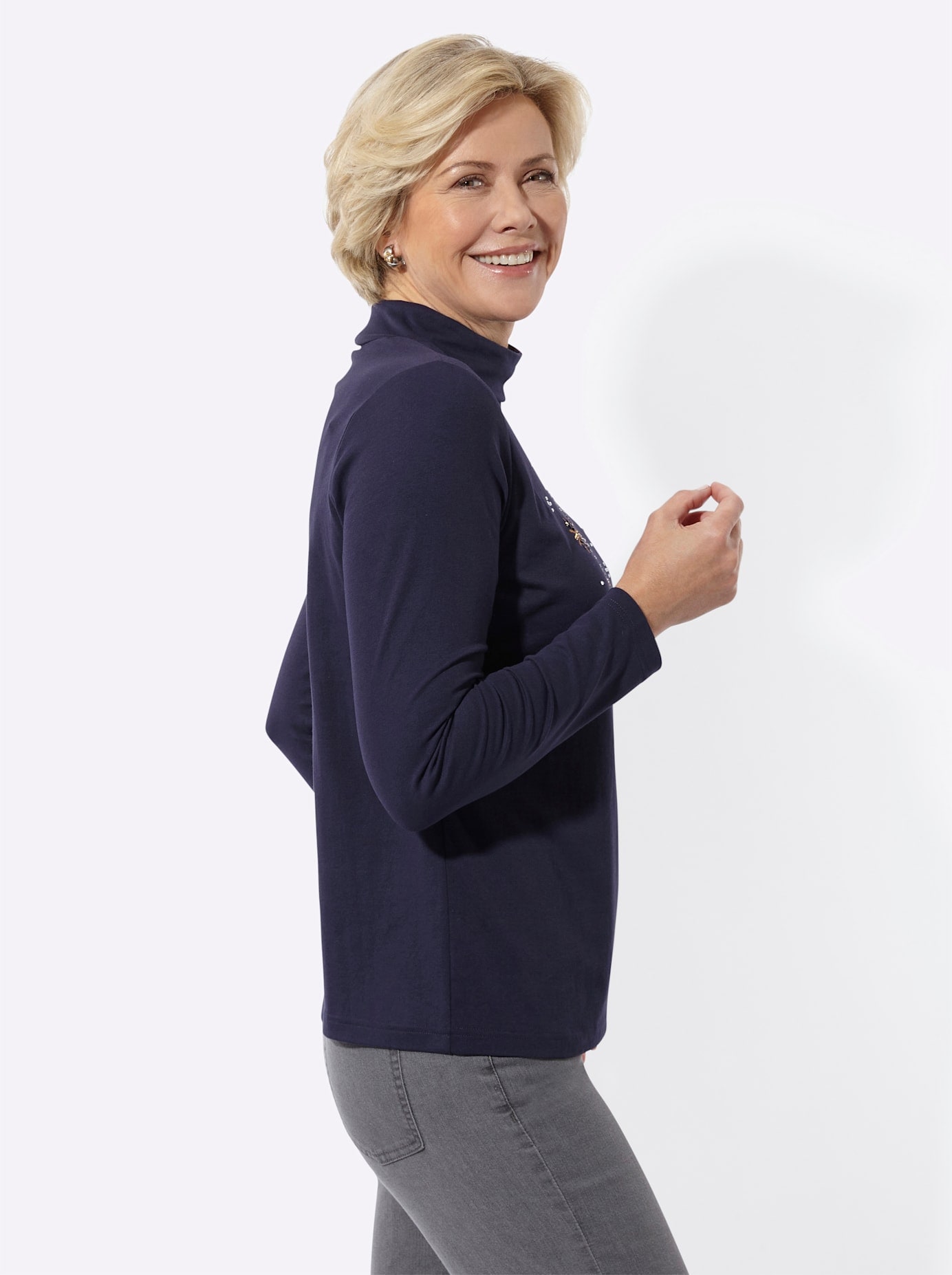 Classic Basics T-shirt à col montant »Rundhals-Shirt« 1