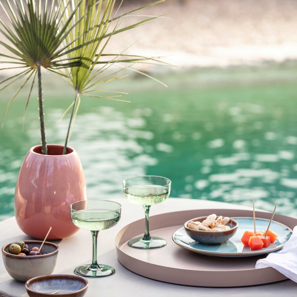 like. by Villeroy & Boch Frühstücks-Geschirrset »Lave glacé« Effektglasur, Steingut