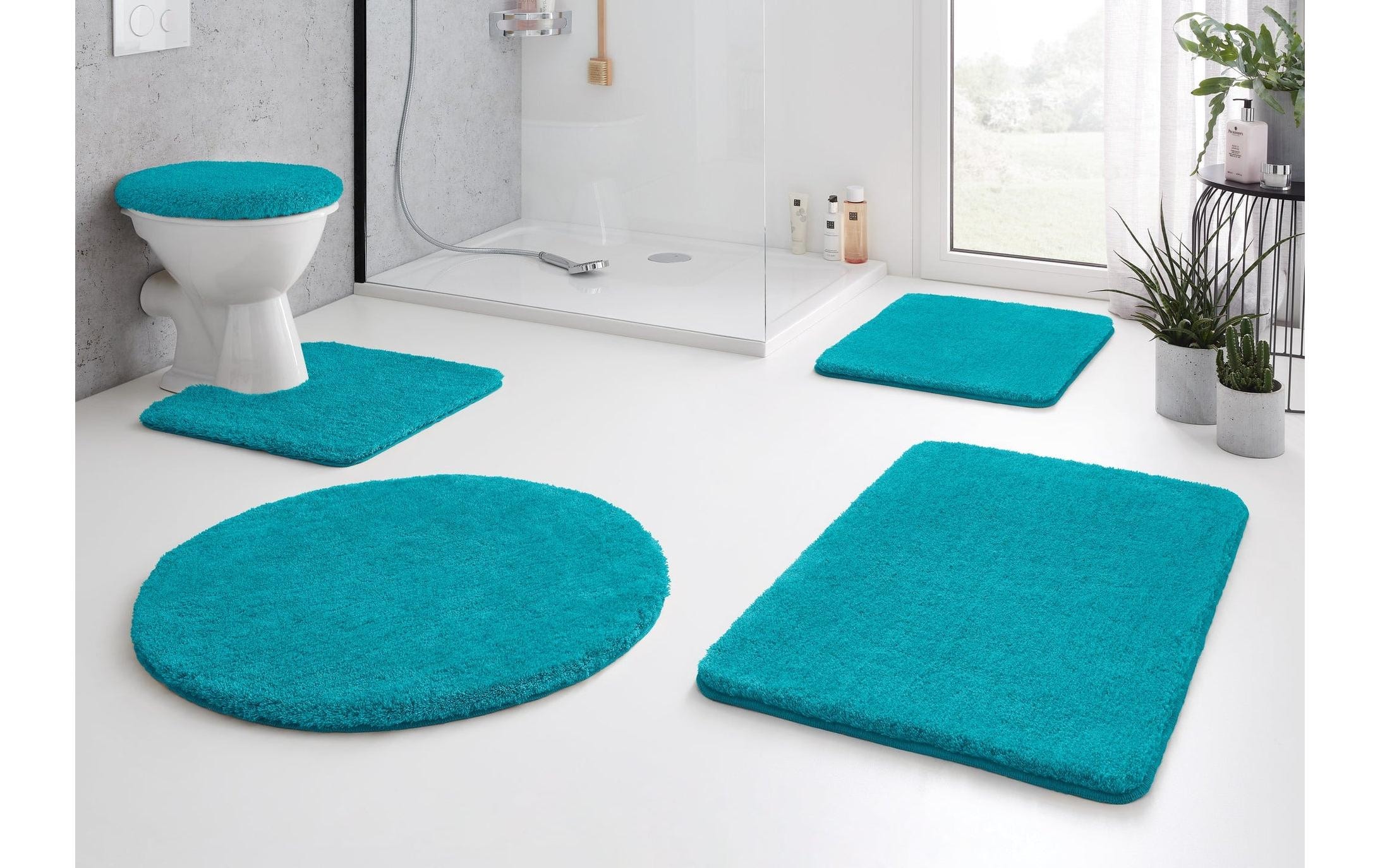 Kleine Wolke Tapis de bain »RELAX« Höhe 30 mm Badteppich, Uni Farben, rechteckig, rund & als Set erhältlich