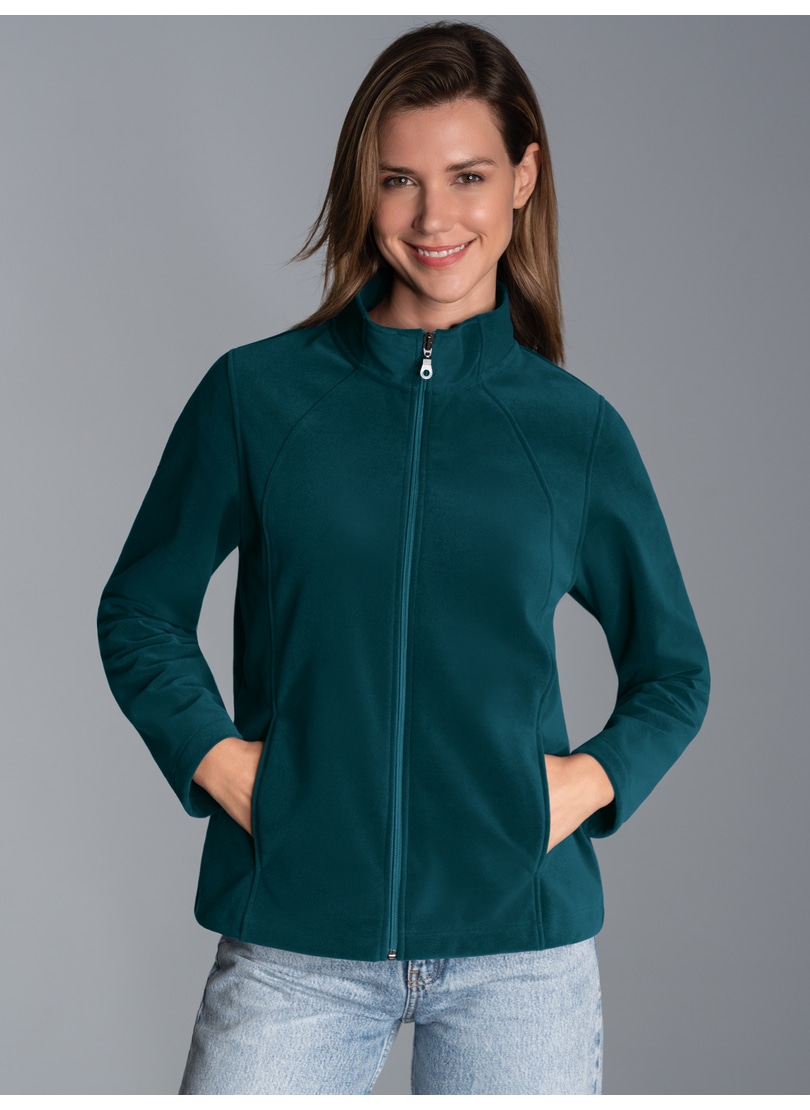 Trigema Fleecejacke »TRIGEMA Taillierte Fleecejacke« 1 Stk. tlg.