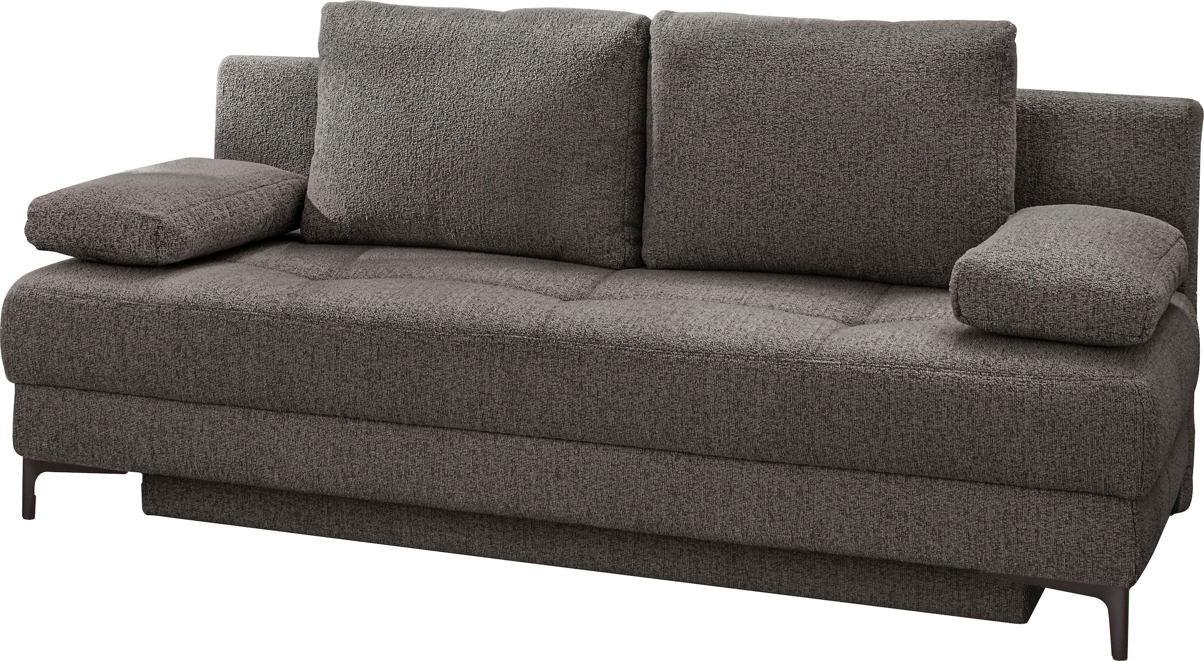 Jockenhöfer Gruppe 1100000002199 »Felix, B: 205 cm, Liegefl. 155x201 cm, Dauerschlafsofa, inkl. Topper« Incluant fonction couchage et coffre de lit, garnissage à ressorts