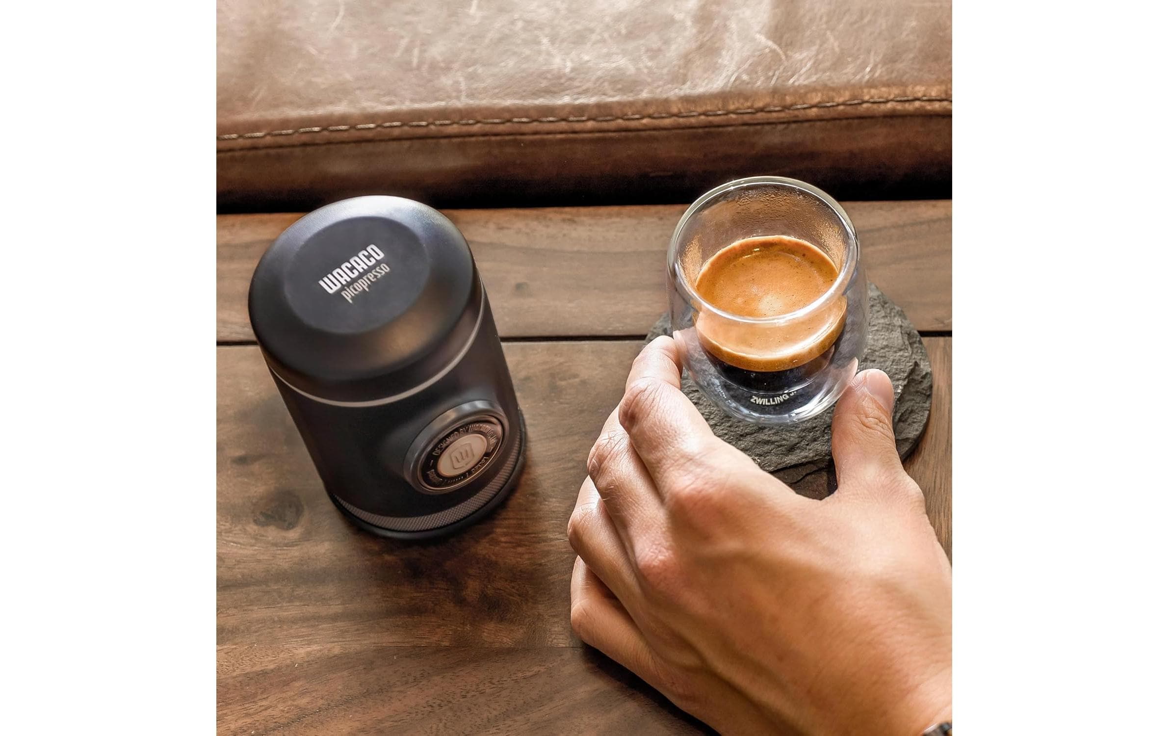 Wacaco Machine à café de voyage »Picopresso Nespresso Kapseln« Material: Aluminium, Edelstahl