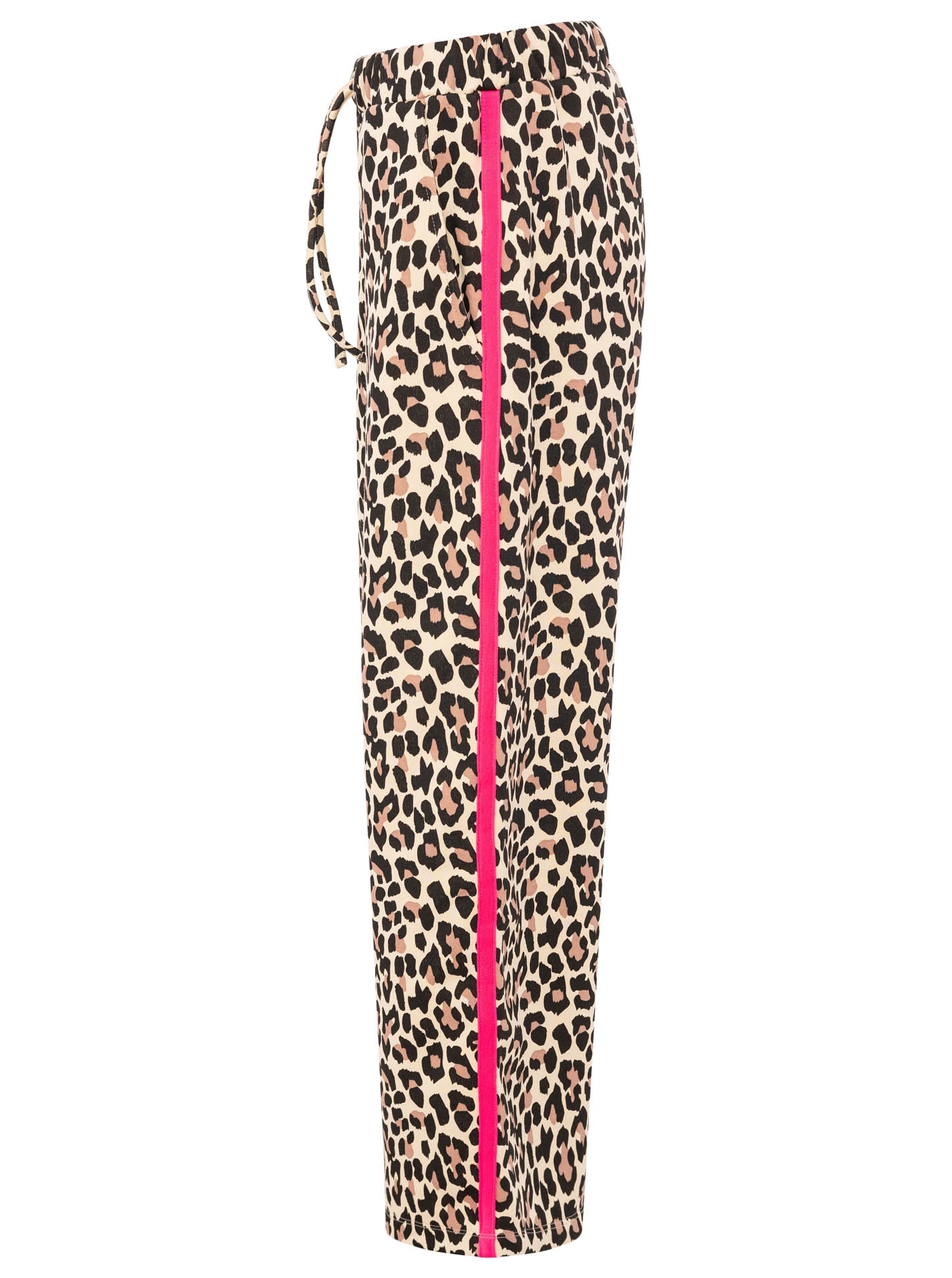 Zwillingsherz Pantalon sweat »"Leo"«  Leo Muster, pinker Streifen an der Seite, Eingriffstaschen