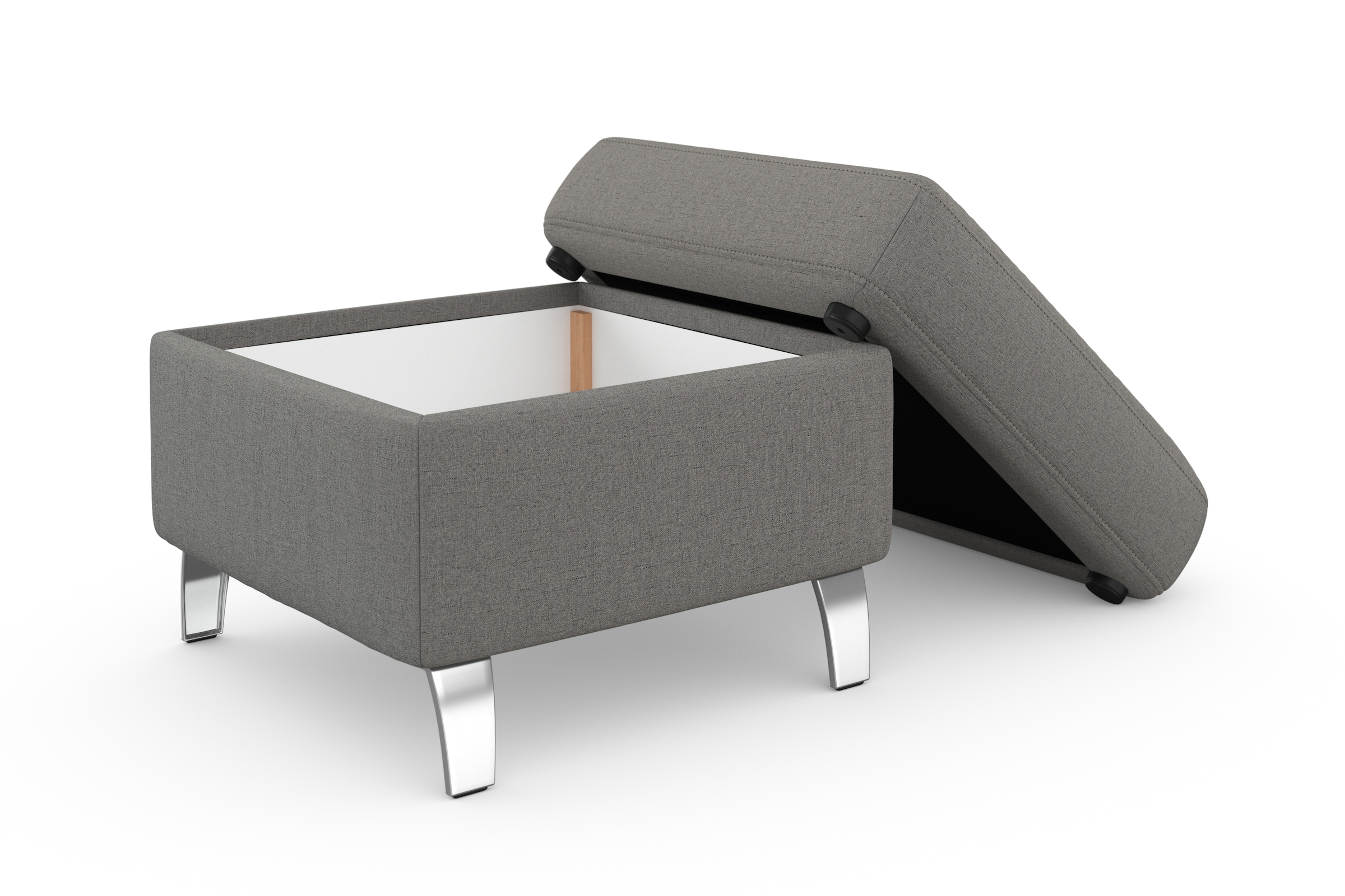 sit&more Tabouret de rangement »Visby« également disponible avec housse "Soft clean" nettoyable à l'eau
