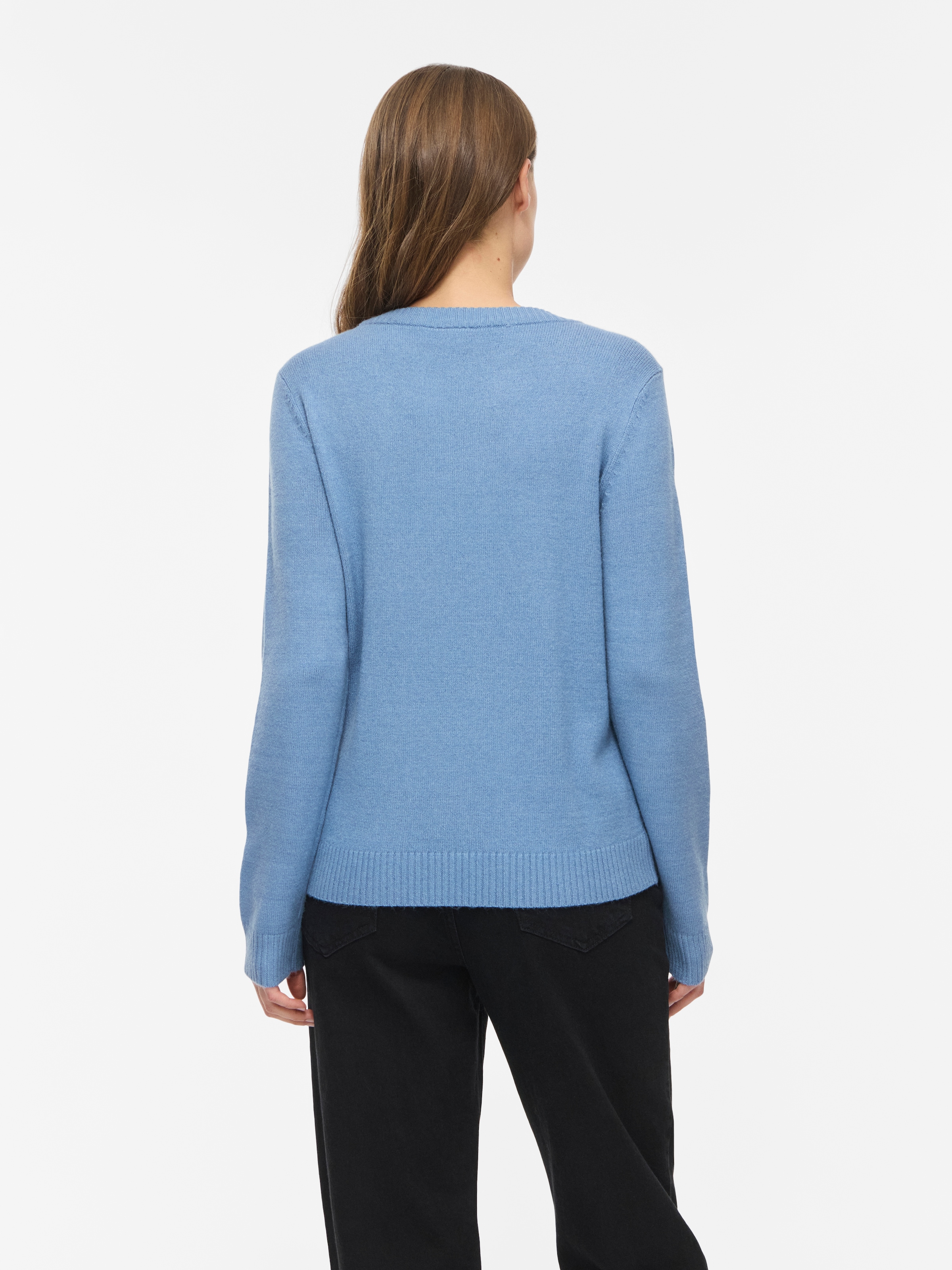 Vila Pull à col rond »VIRIL O-NECK L/S  KNIT TOP - NOOS« mélange viscose, coupe régulière