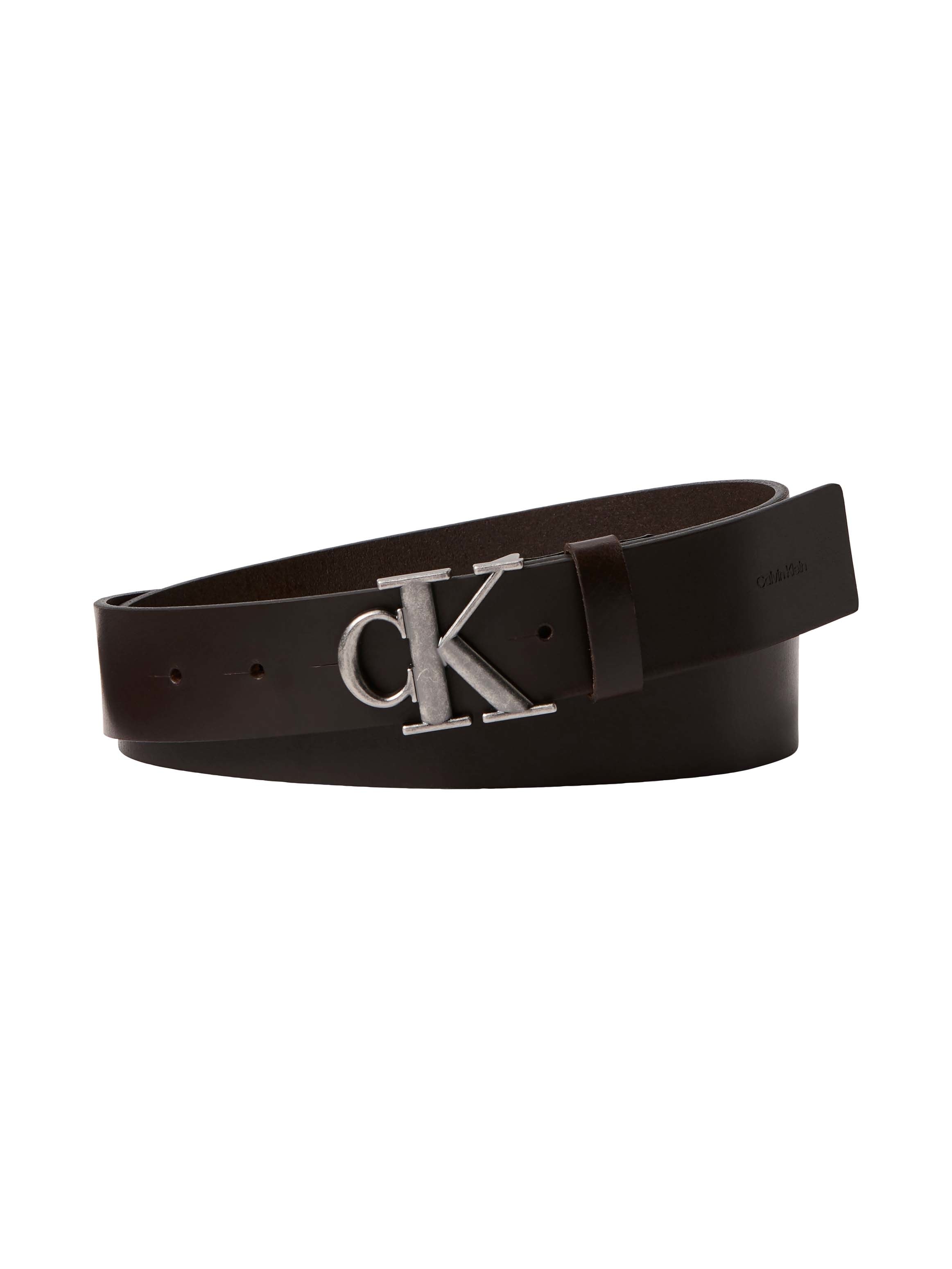 Calvin Klein Ceinture en cuir »CK BUCKLE SMOOTH 35MM« taille ajustable avec boucle métallique