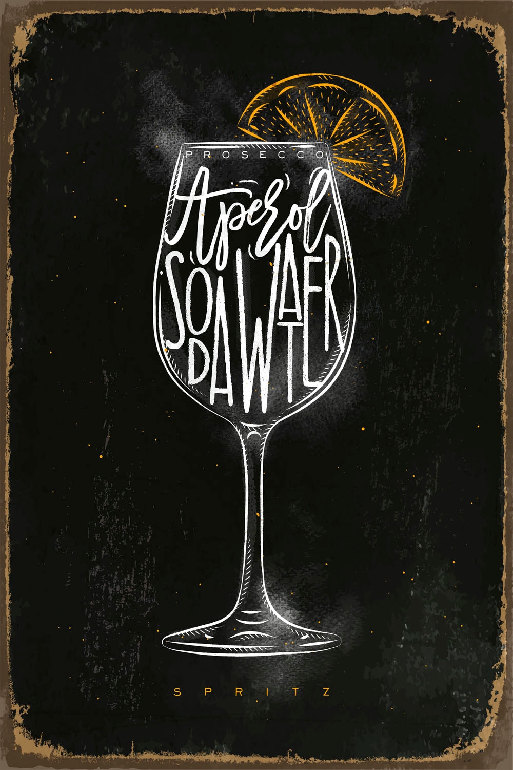 queence Metallbild »Aperol« Bar & Lounges | Cocktail 1 Stk. tlg. Stahlschilder