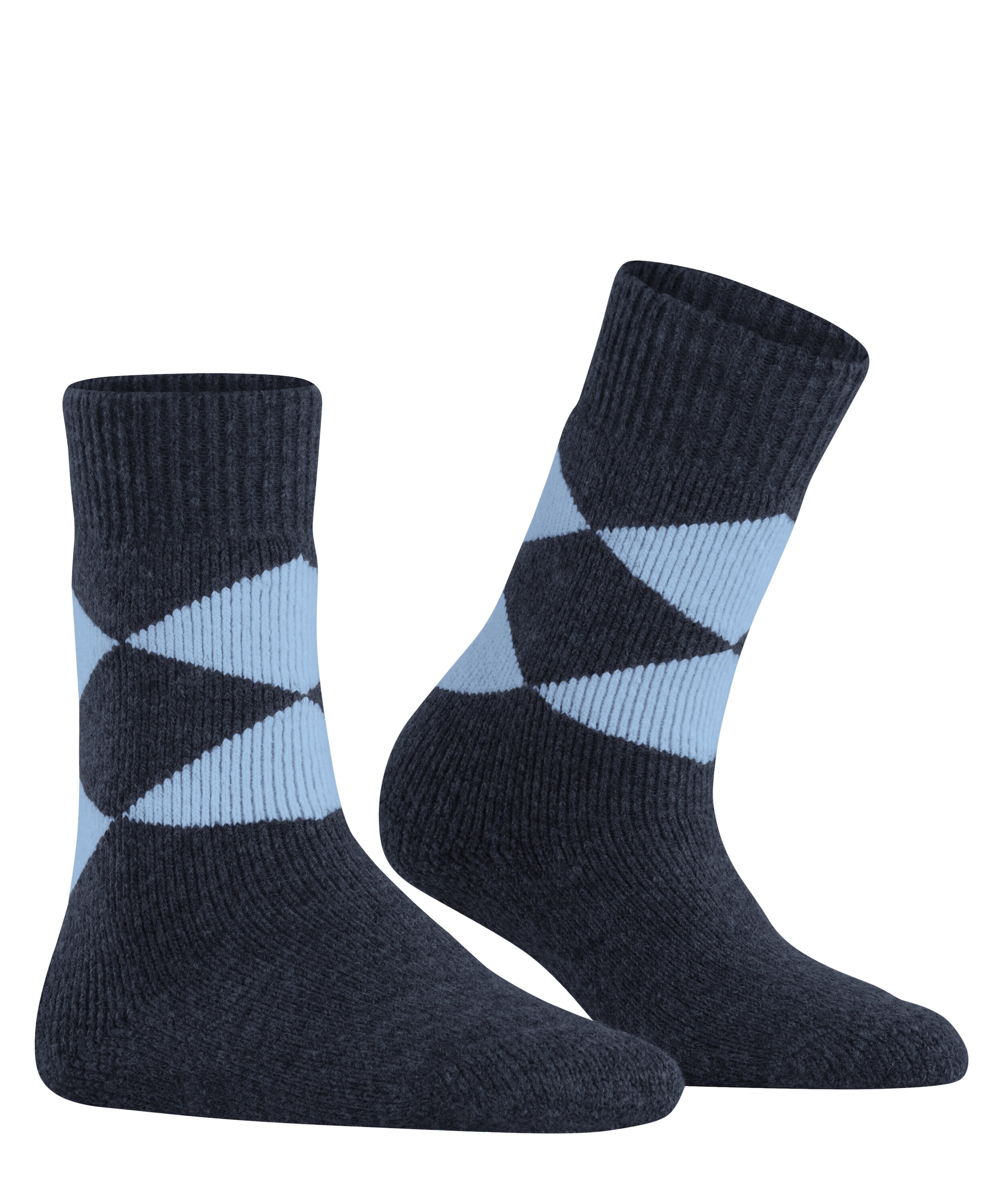 Burlington Chaussettes d'intérieur »Cosy Argyle« Taille unique 36-41, motif argyle, chaud, intérieur en peluche complète
