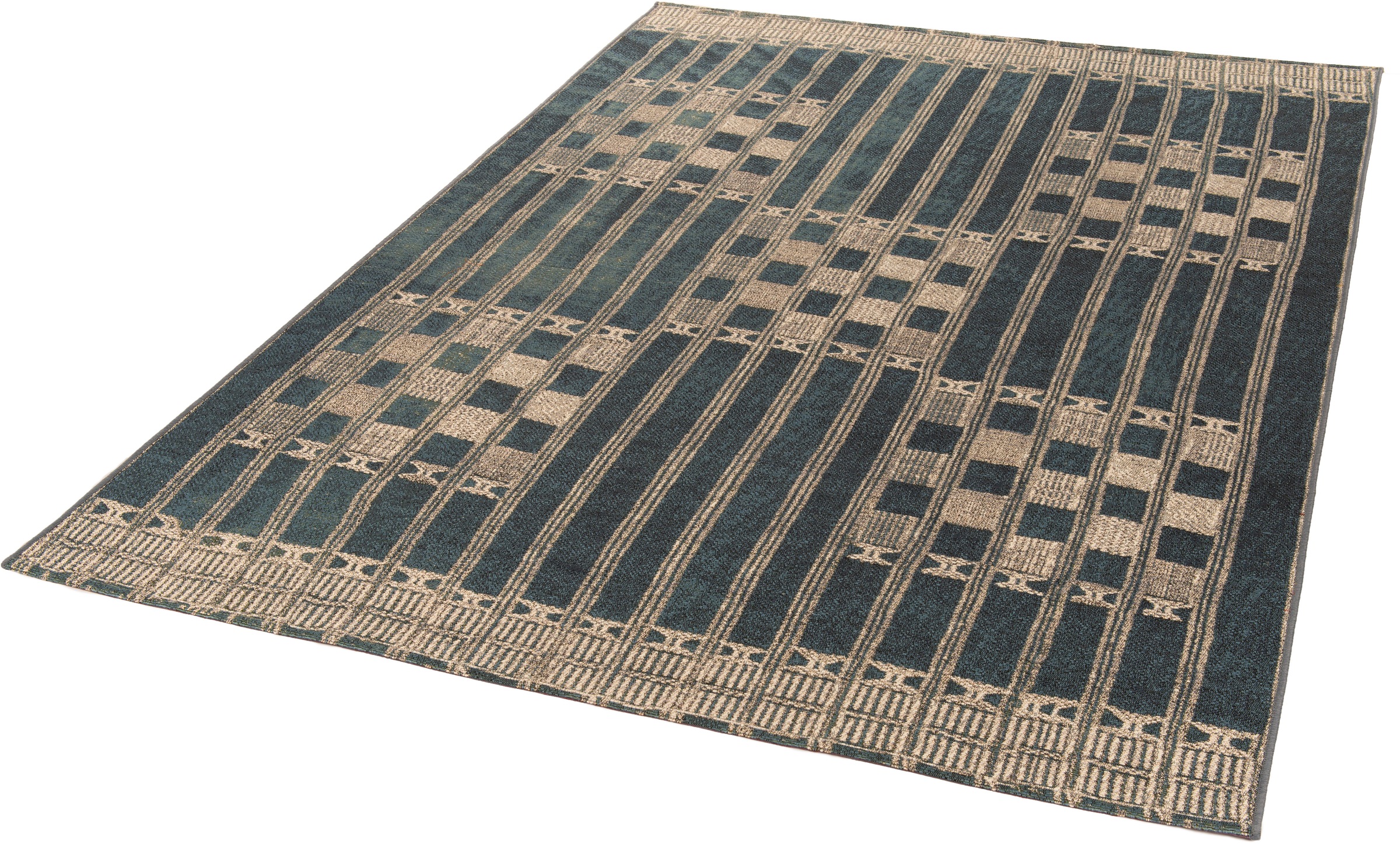 Gino Falcone Teppich »Outdoor-Africa 39« rechteckig 5 mm Höhe Flachgewebe, In- und Outdoor geeignet, Wohnzimmer