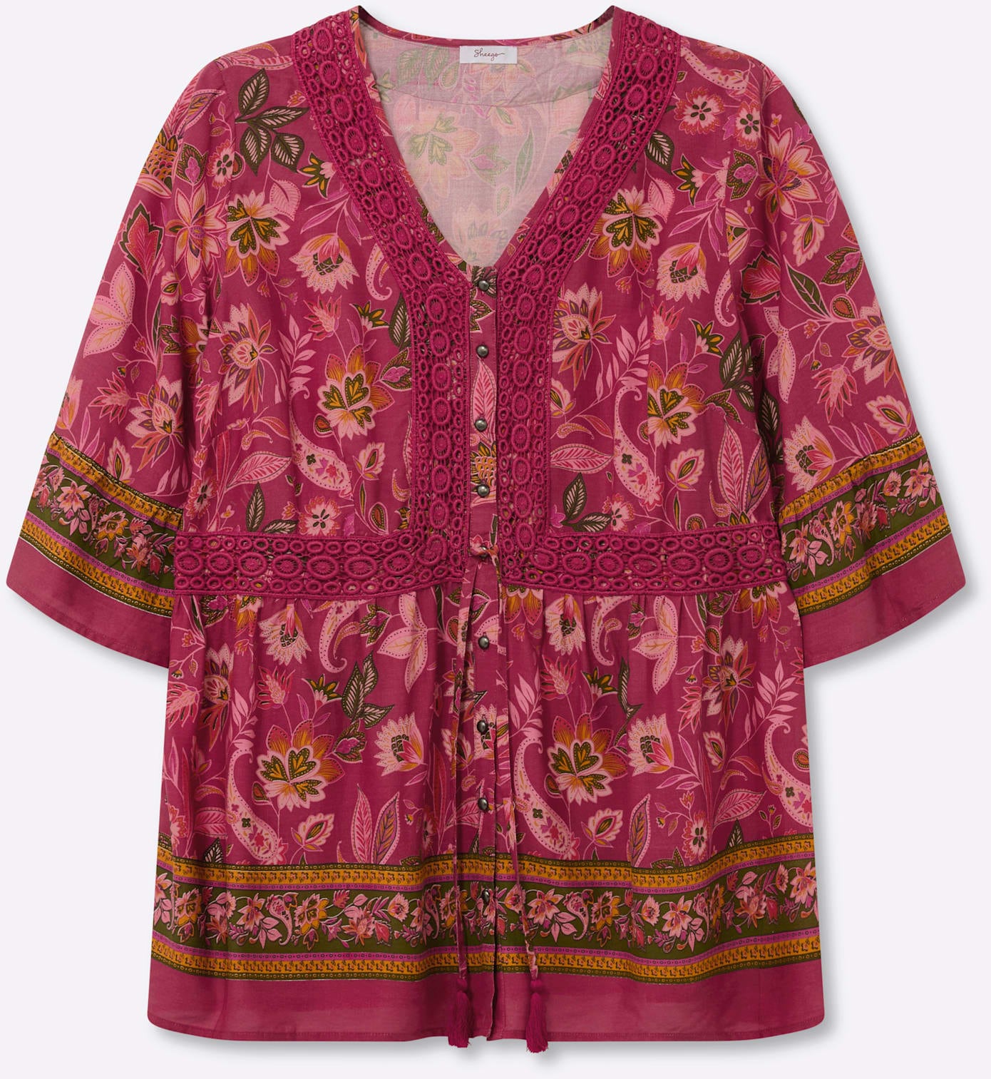sheego by Joe Browns Blouse à pression